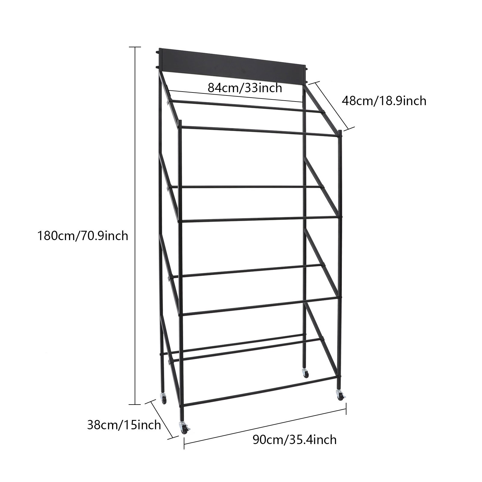 Commercial Kitchen Sink Rack with Wheels Double Slot Hand Basin Display Stand