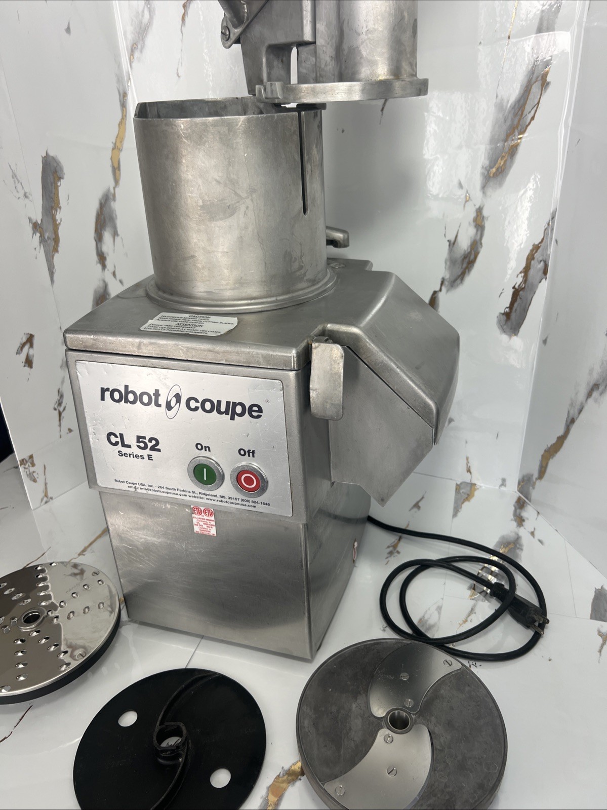 Robot Coupe CL 52 E Series E Continuous Feed Vegetable / Food Processor W/ Discs