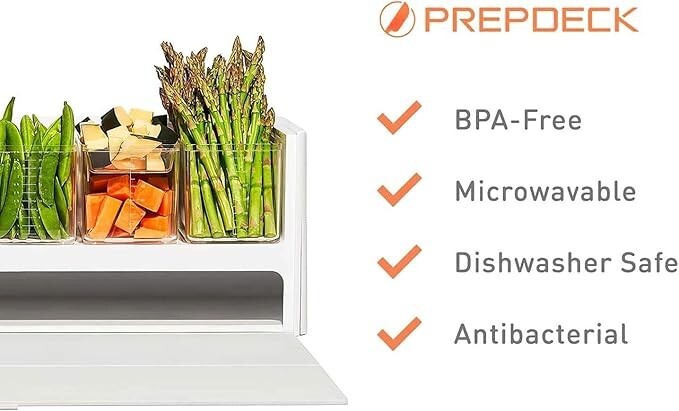 PrepDeck Recipe & Food Storage System Cutting Board Containers