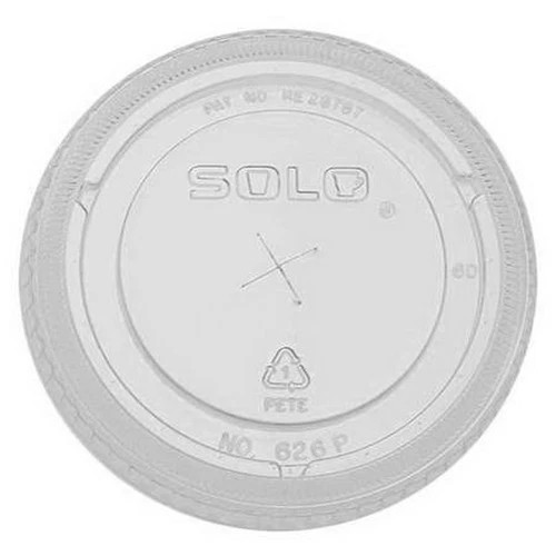 NEW Dart Solo 626TS Clear Straw Spotted Lid For Plastic Cups, 1000/Case