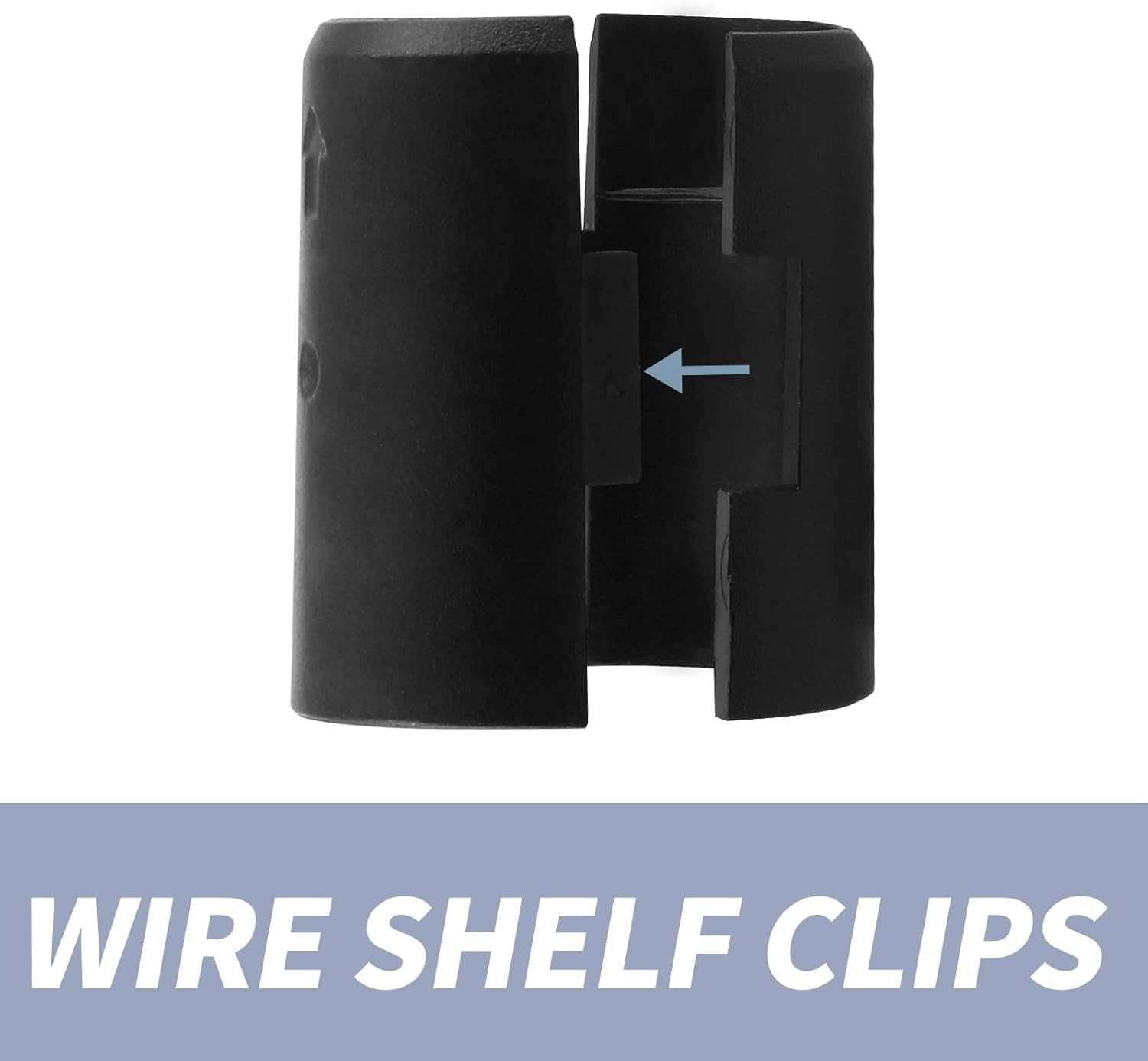 72 Pack Wire Shelf Clip, 3/4 Inch Dia Split Shelving Sleeves Replacements for Wi