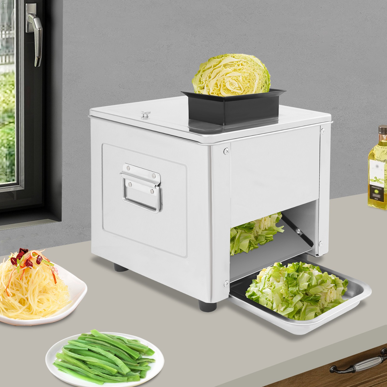 850W Electric Meat Cutter Machine Automatic Meat Slicer Shredded Cutter 310r/min