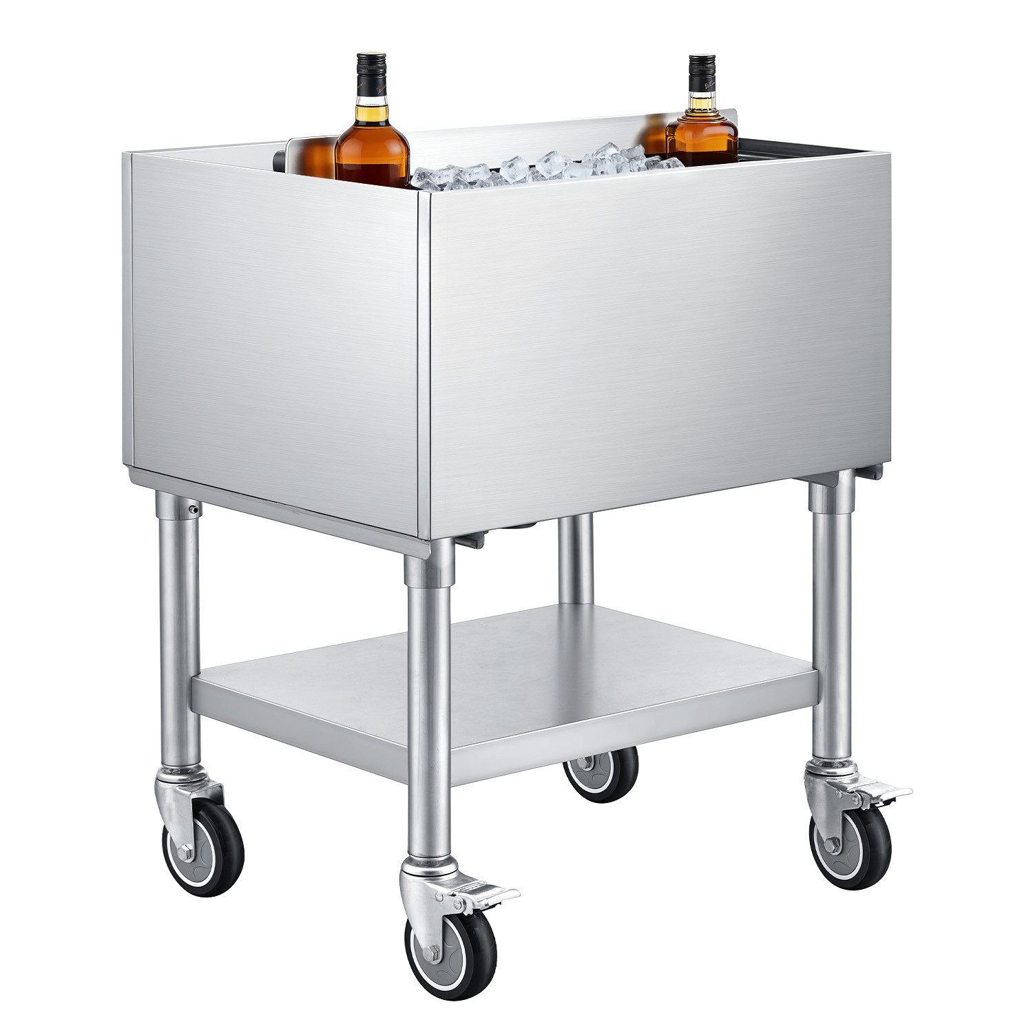 Uimoso 65.1Qt Commercial Ice Bin 24×19 in Underbar Ice Bin With Sliding Lid