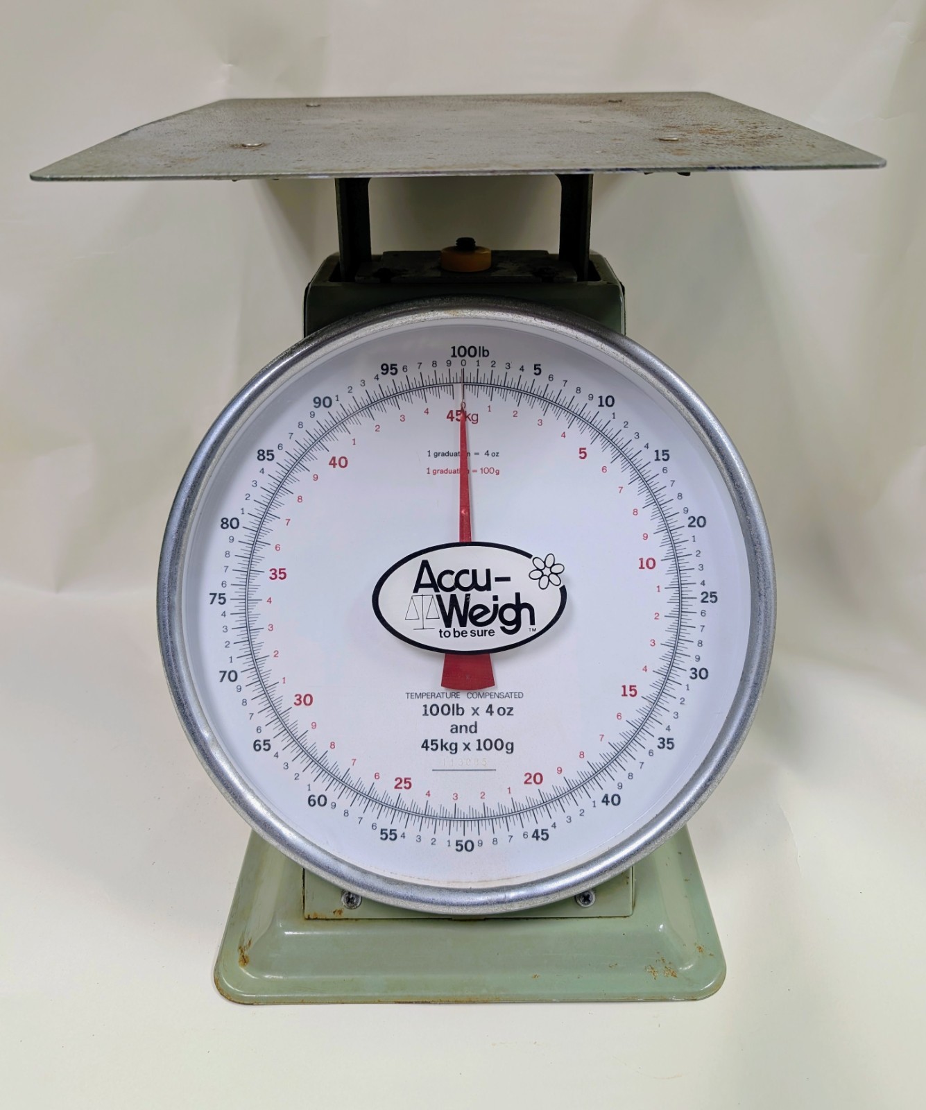 Accu-Weigh Universal Dial Analog Scale 100lb x 4oz / 45kg x 100g