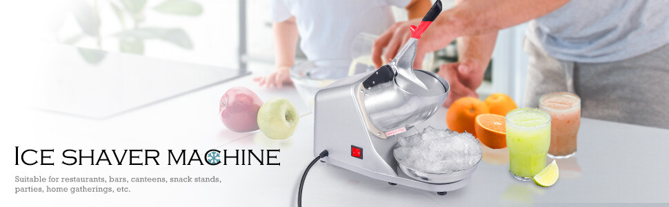 143 lbs Summer Electric Ice Crusher Shaver Machine Snow Cone Maker Shaved Ice