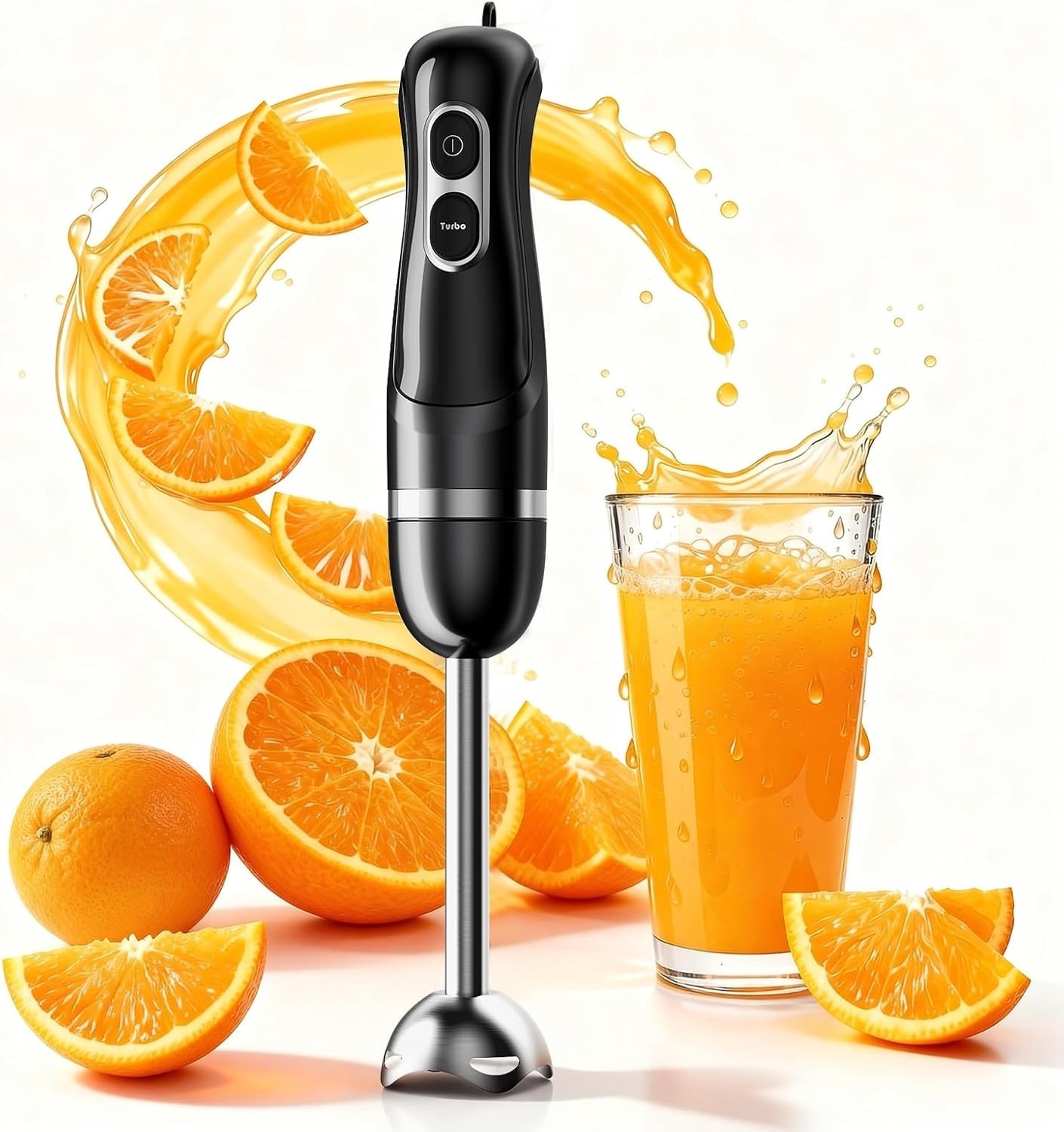 Effortless Corded Electric Stick Mixer – Food-Grade Stainless Steel Hand Blender