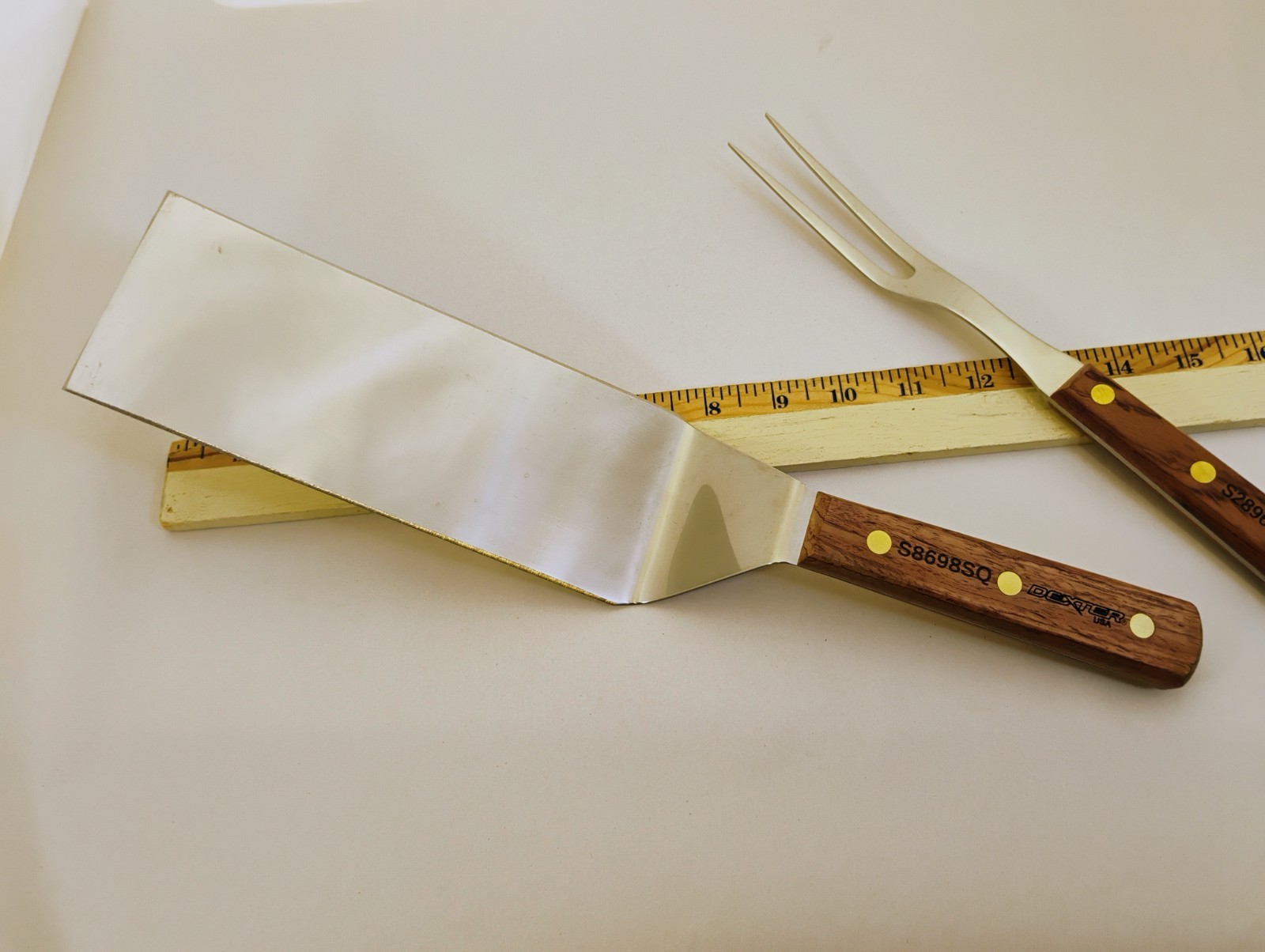 Dexter USA 8X3 S8698SQ Square End Spatula Turner & Hibachi 13.5″ Fork Factory2nd