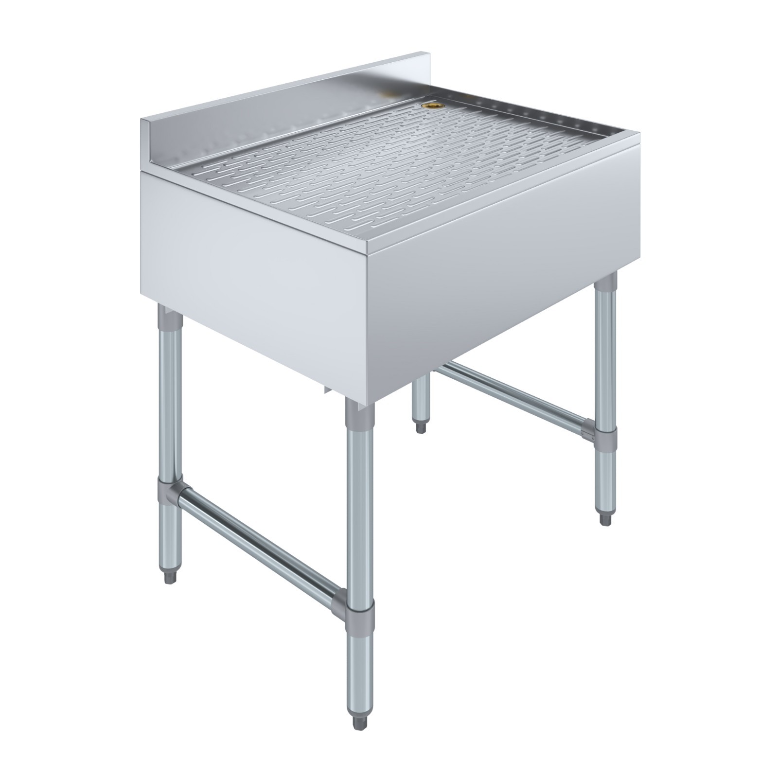 AmGood 30 in. x 22 in. Stainless Steel Underbar Drainboard