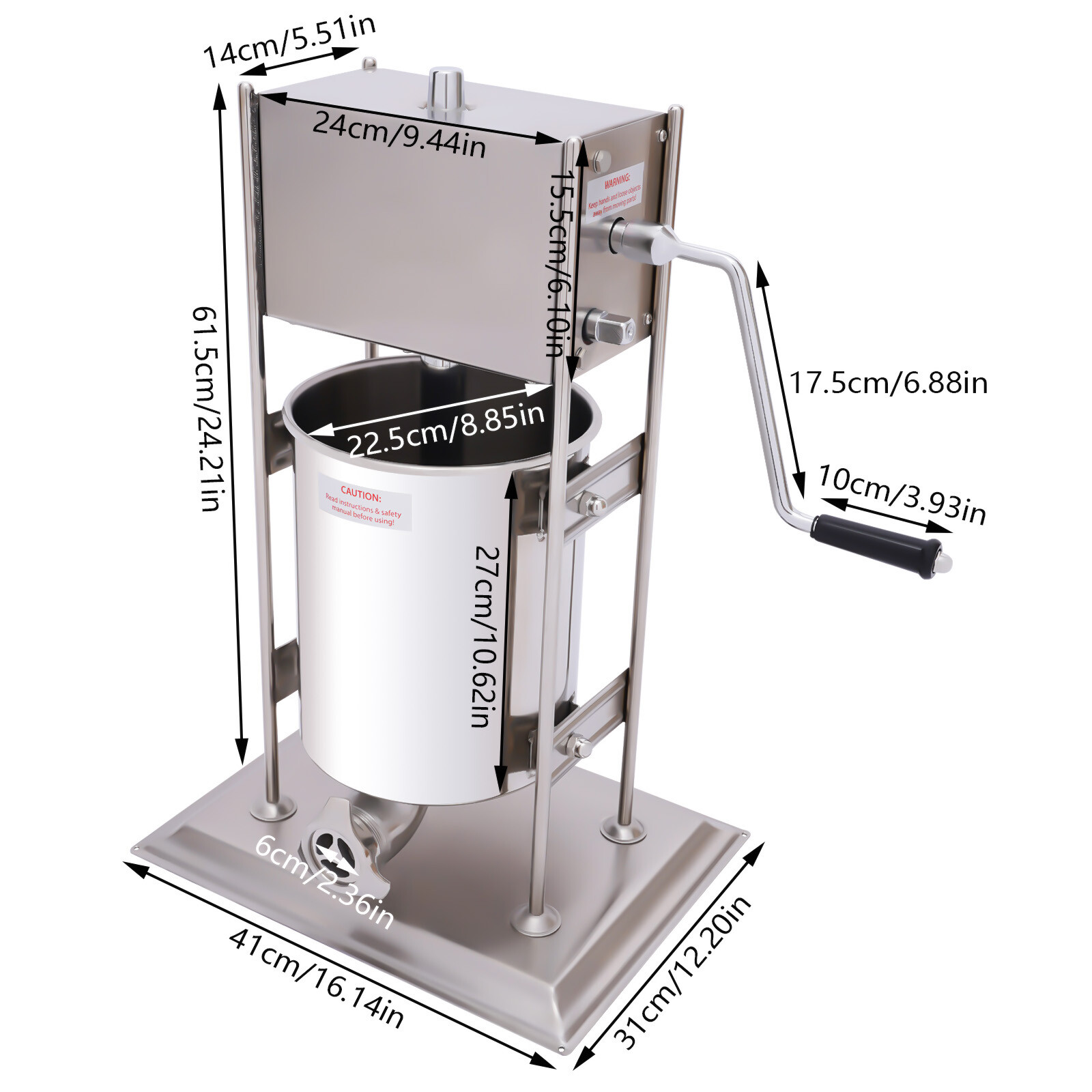 10l For Commercial Manual Spanish Churro Machine Vertical Churrera Churros Maker