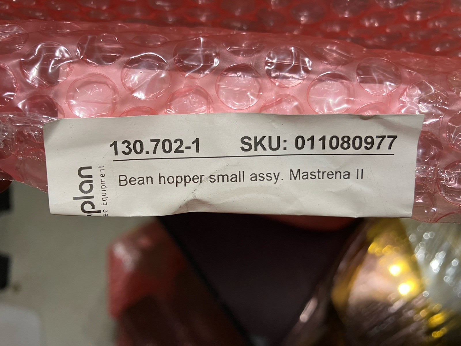 Thermoplan Mastrena II Big Bean Hopper Assembly w/ Lid 130.704 NEW For Starbucks