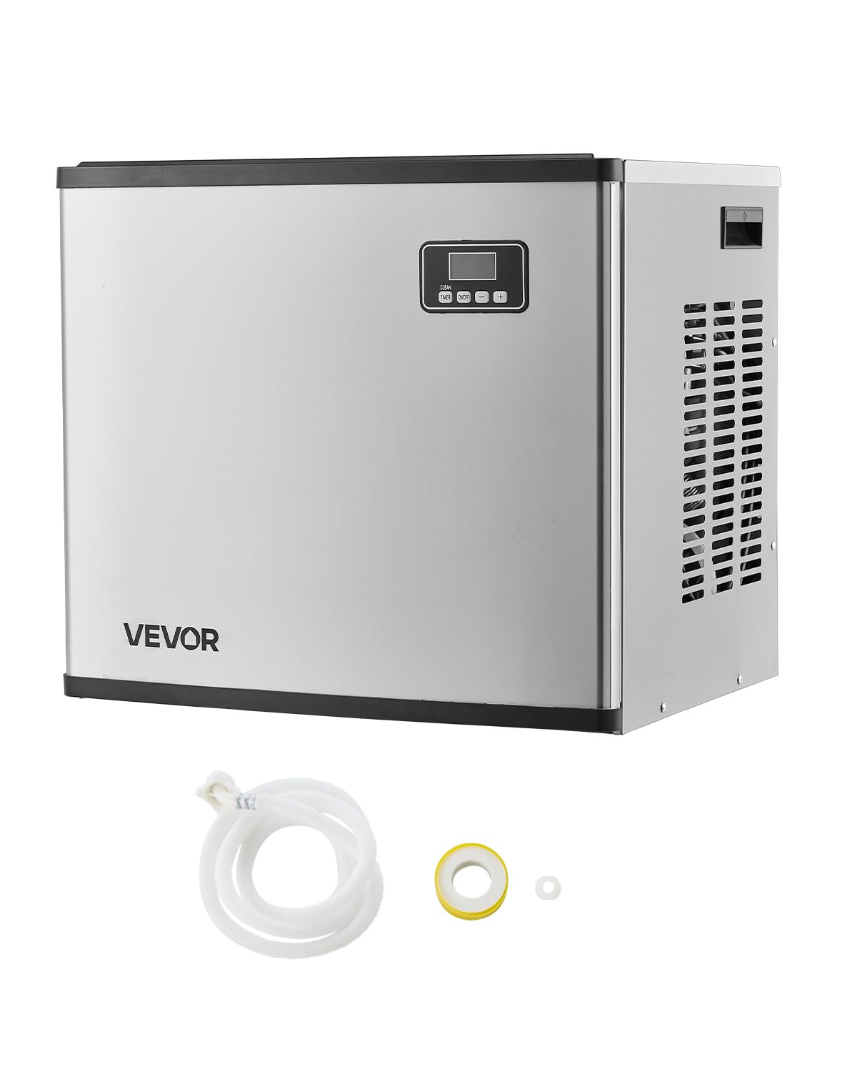 Commercial Ice Maker Machine – Head, 360 Lbs/Day Stainless Steel Ice Machine wit