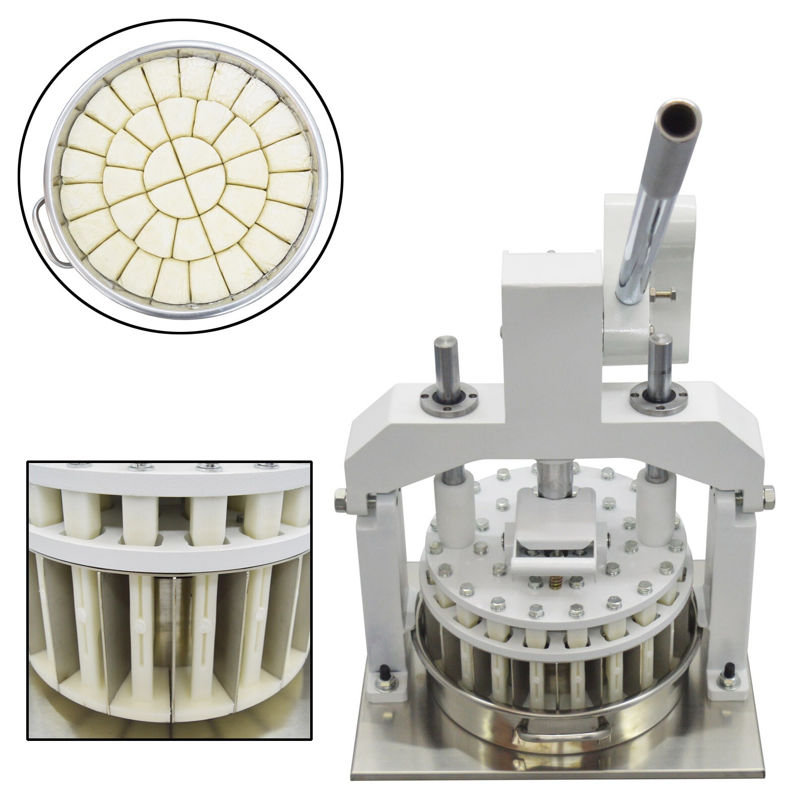36PCS Table Manual Dough Cutting Machine 30g-160g Dough Divider Cutter