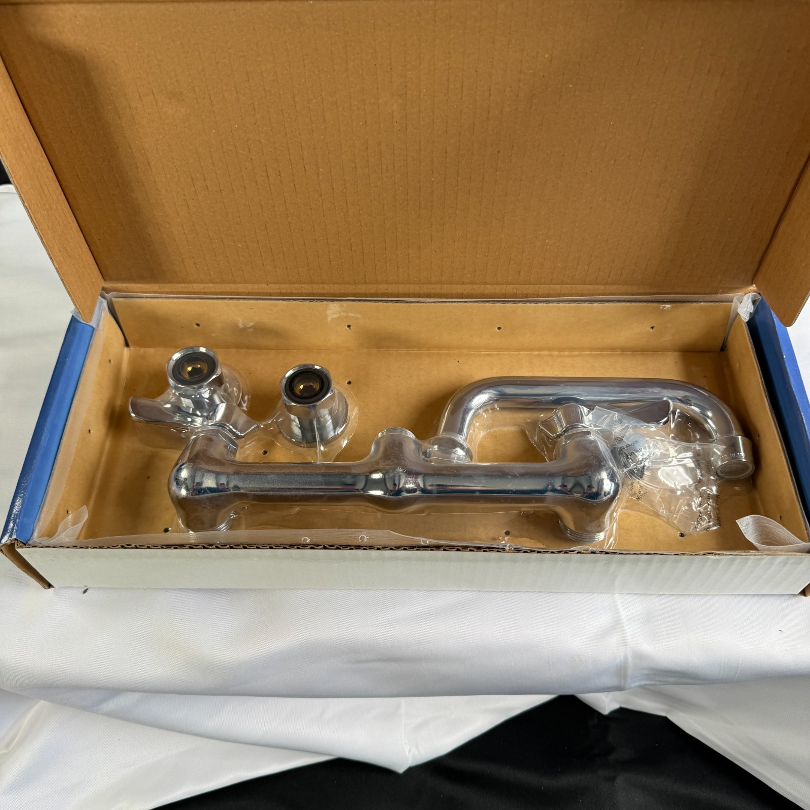 Krowne 12-806L 8in Center Wall Mount Faucet 6in Swing Spout NSF Lead Free