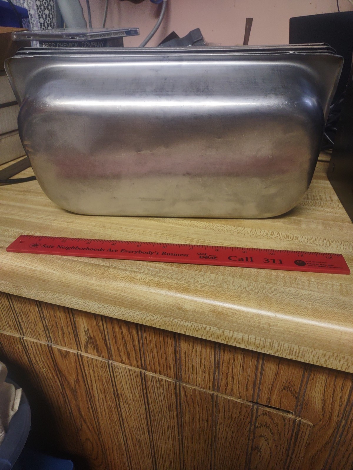 Steam Table Third Pan 12″x 6.5″ 2.50″ deep unknown mfgr quan 5