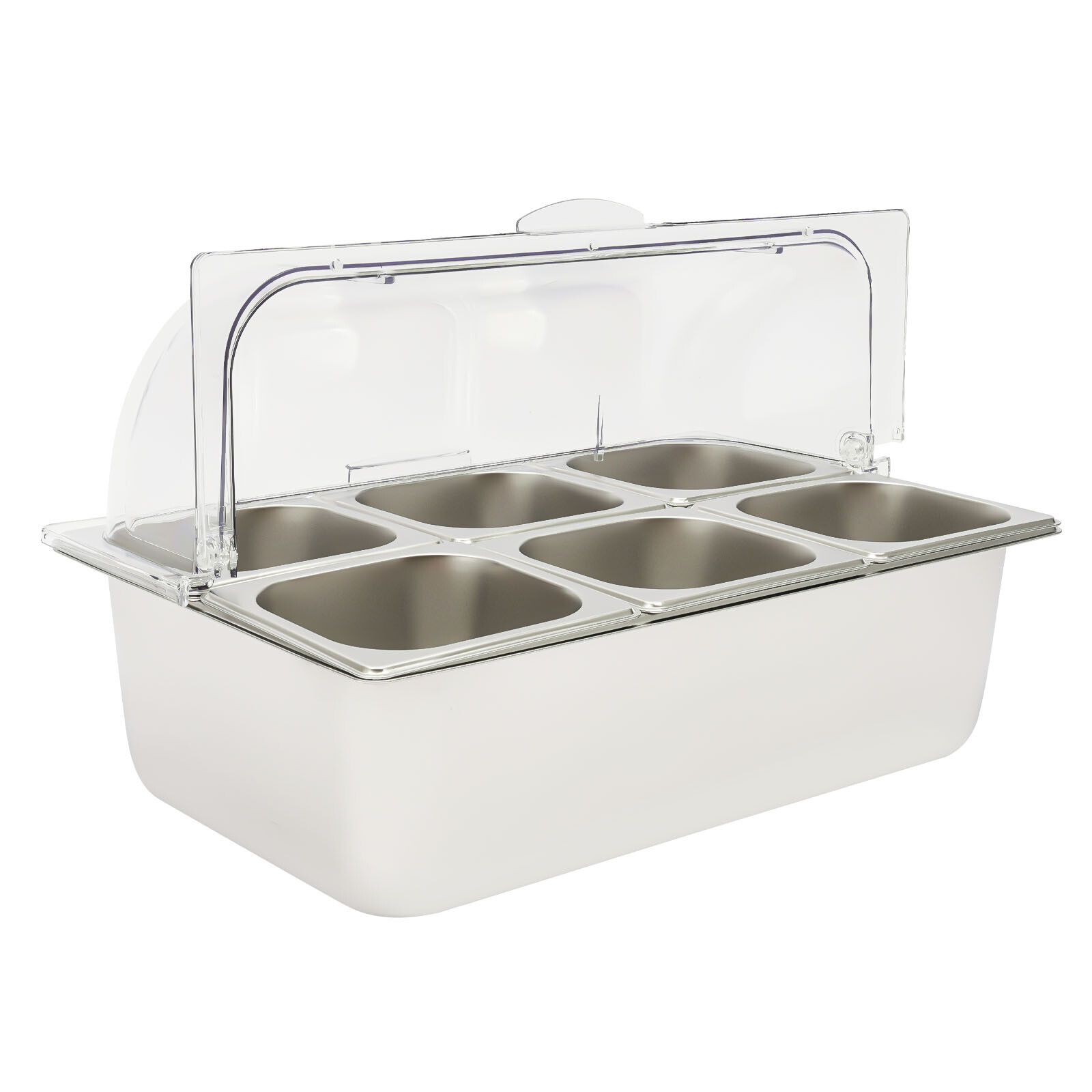 Ice Food Serving Display Tray Buffet Cold Serving Cooler Platter 6 Components