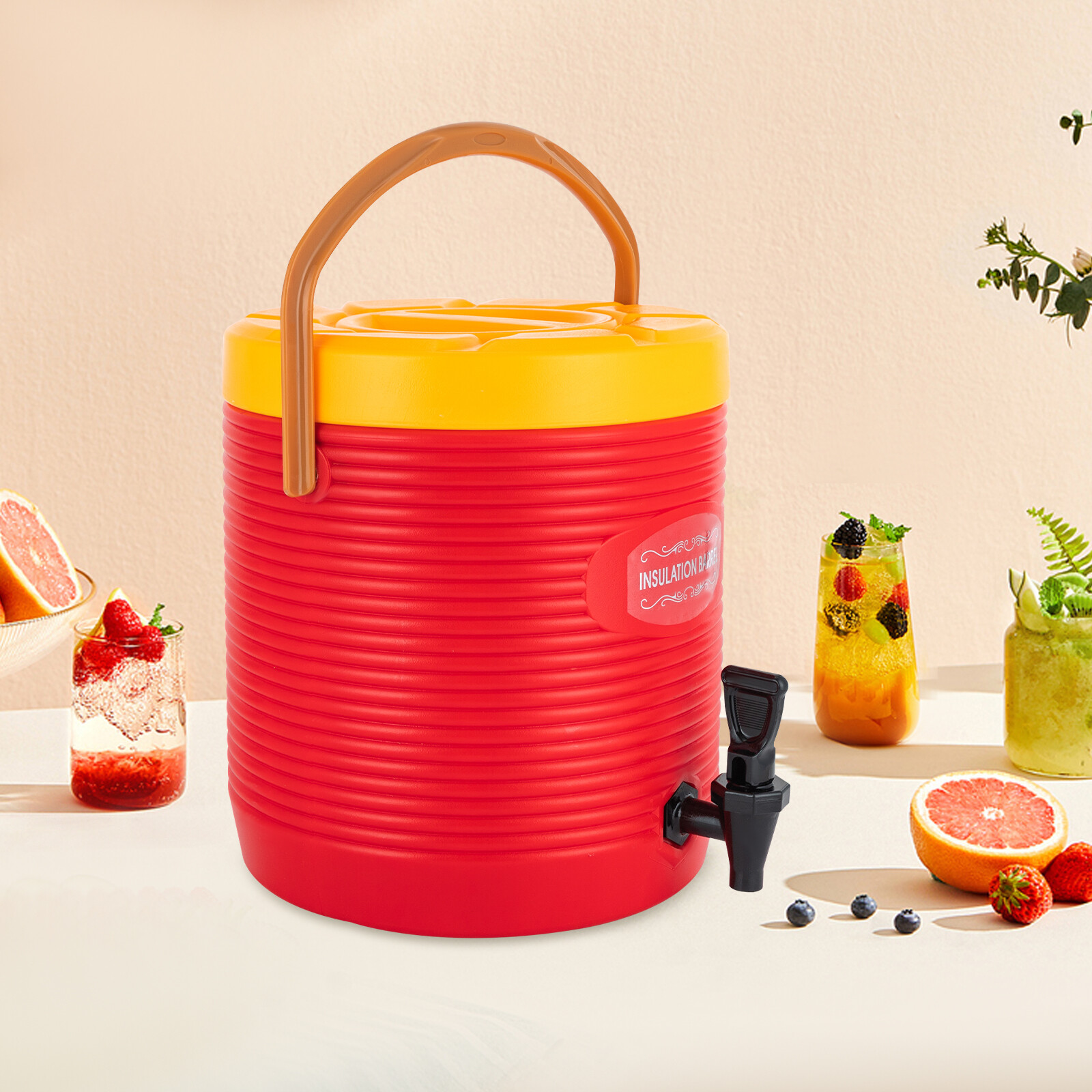 Hot and Cold Drink Dispenser, Insulated Beverage Dispenser with Faucet