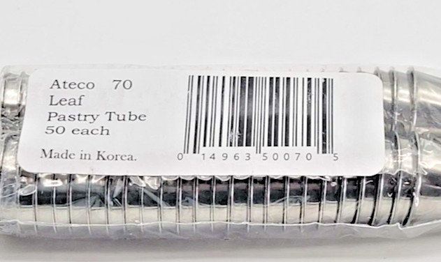 Ateco Pastry Piping Tips, Bulk Pack (2 styles, 50 Each) Lot of 100 Total Tips