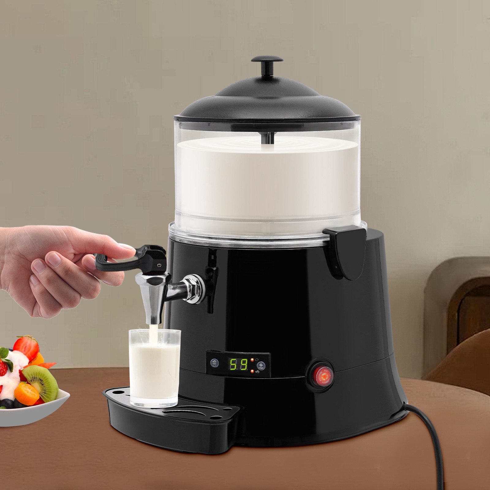 5L Commercial Hot Chocolate Machine Maker For Heating Chocolate Coffee Milktea