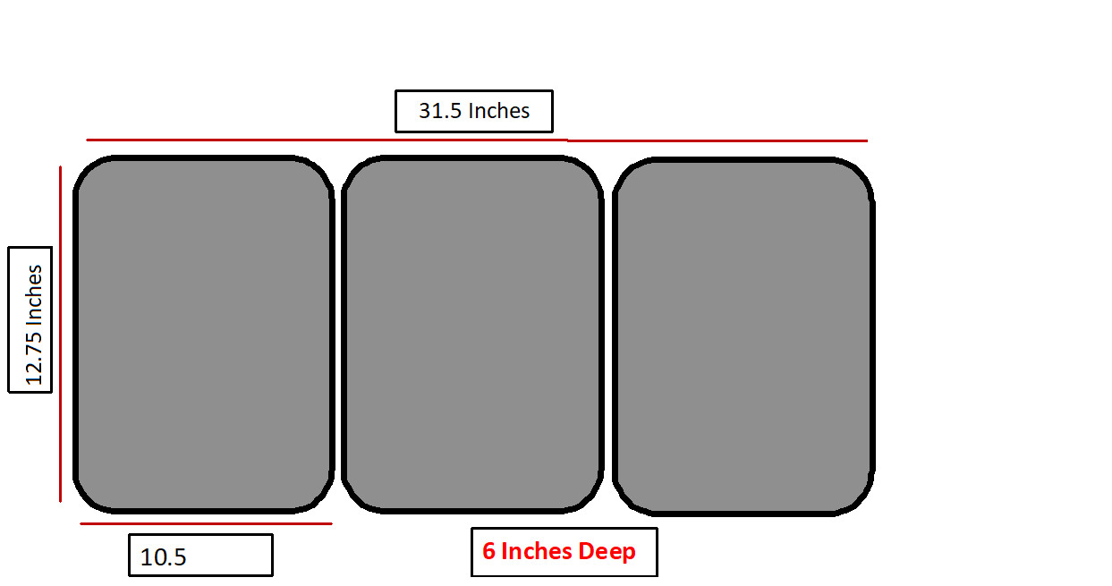 LARGE 3 Compartment Sink EXTRA VALUE SET For Portable Concession Sinks