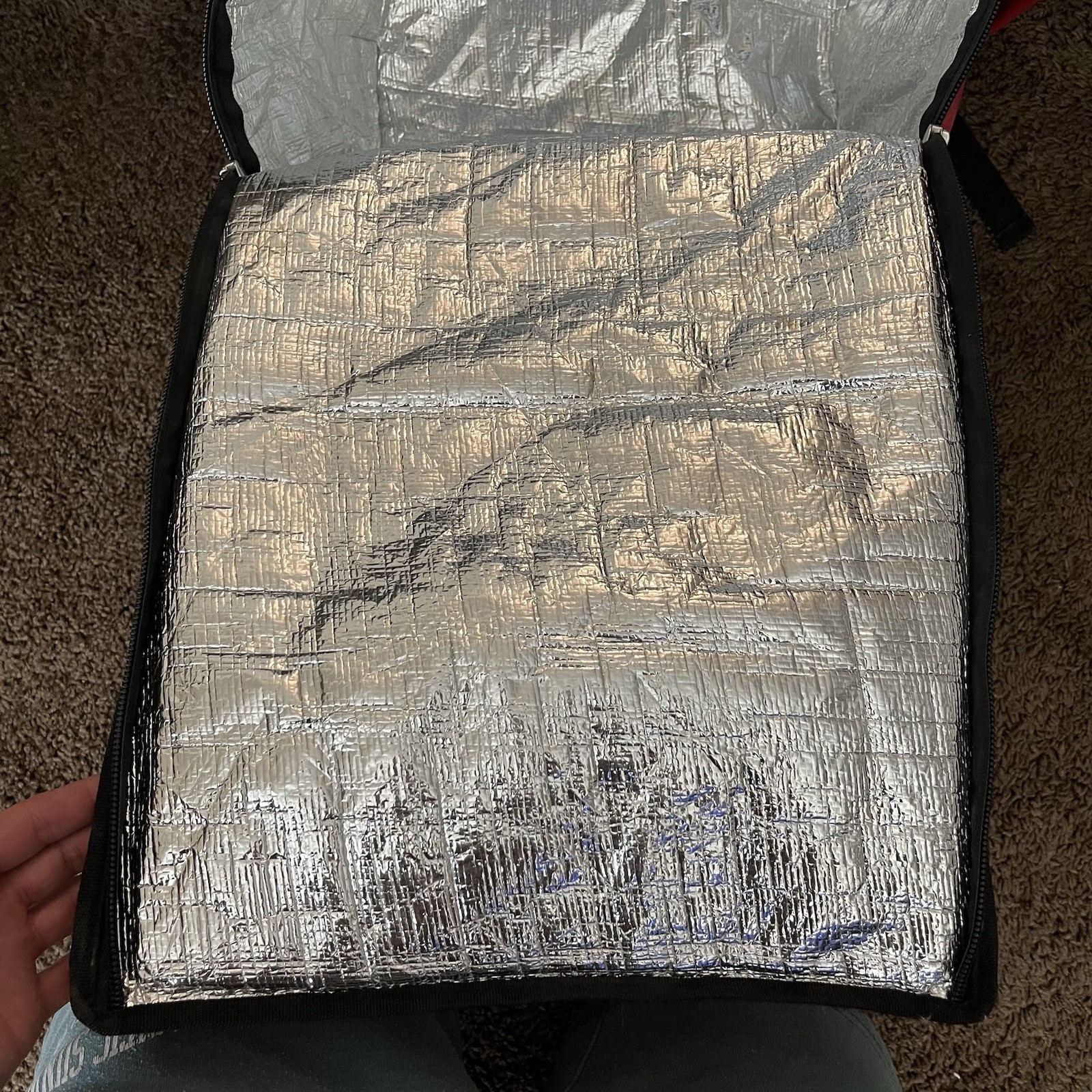 Doordash Insulated Delivery Backpack Thermal Cooler Food Bag Red