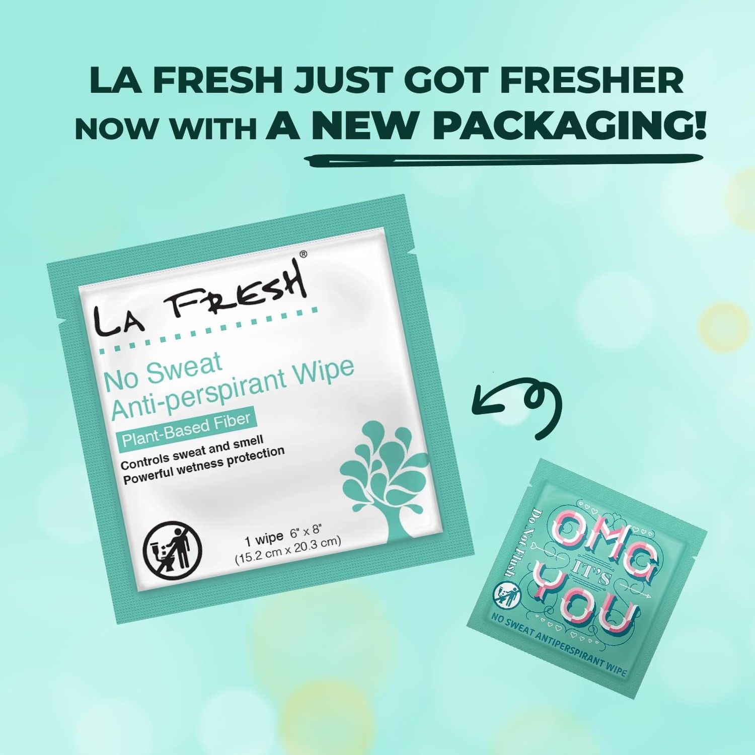 La Fresh Travel Lite Antiperspirant and Body Wipes – 50 Individually Wrapped …