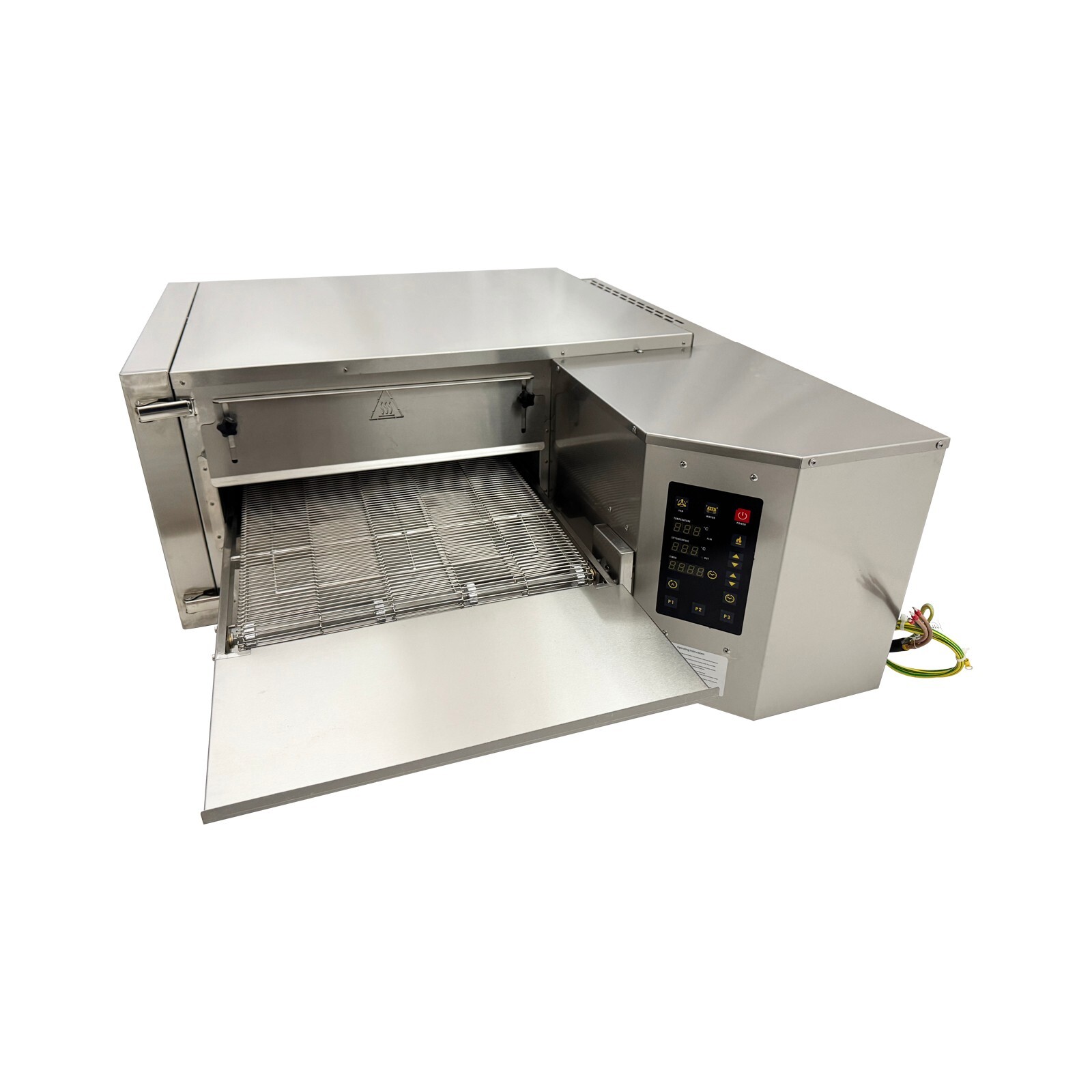 220V 3PH Commercial Chain Electric Heating Pizza Oven Hot air Oven 18 Inch 9KW
