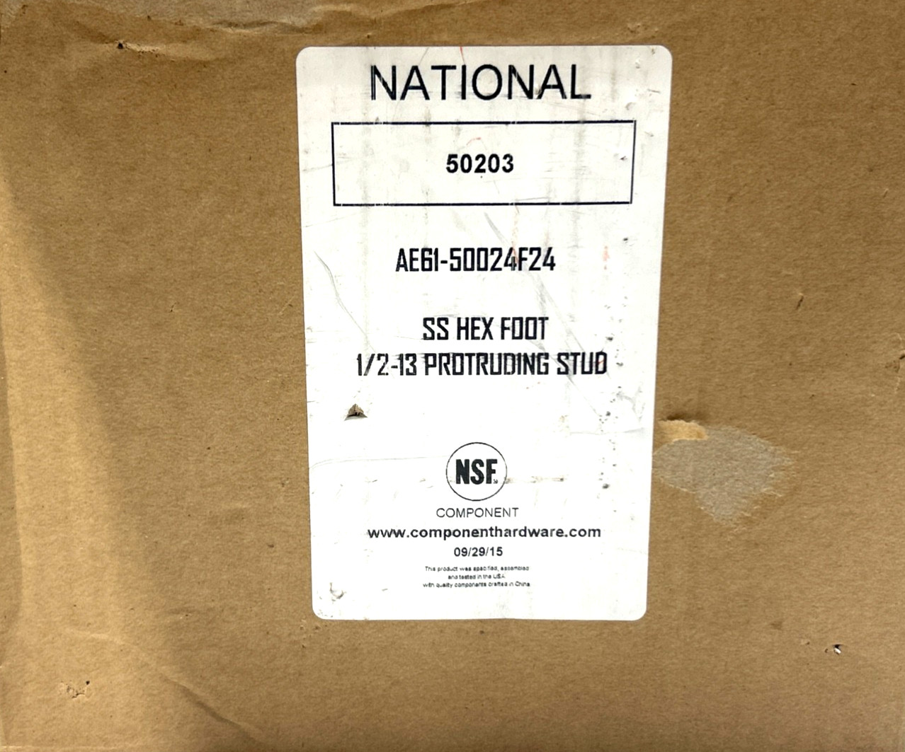 National Restaurant AE61-50024F24 equipmentt legs 6″-7-1/4″(BLK1/W/W