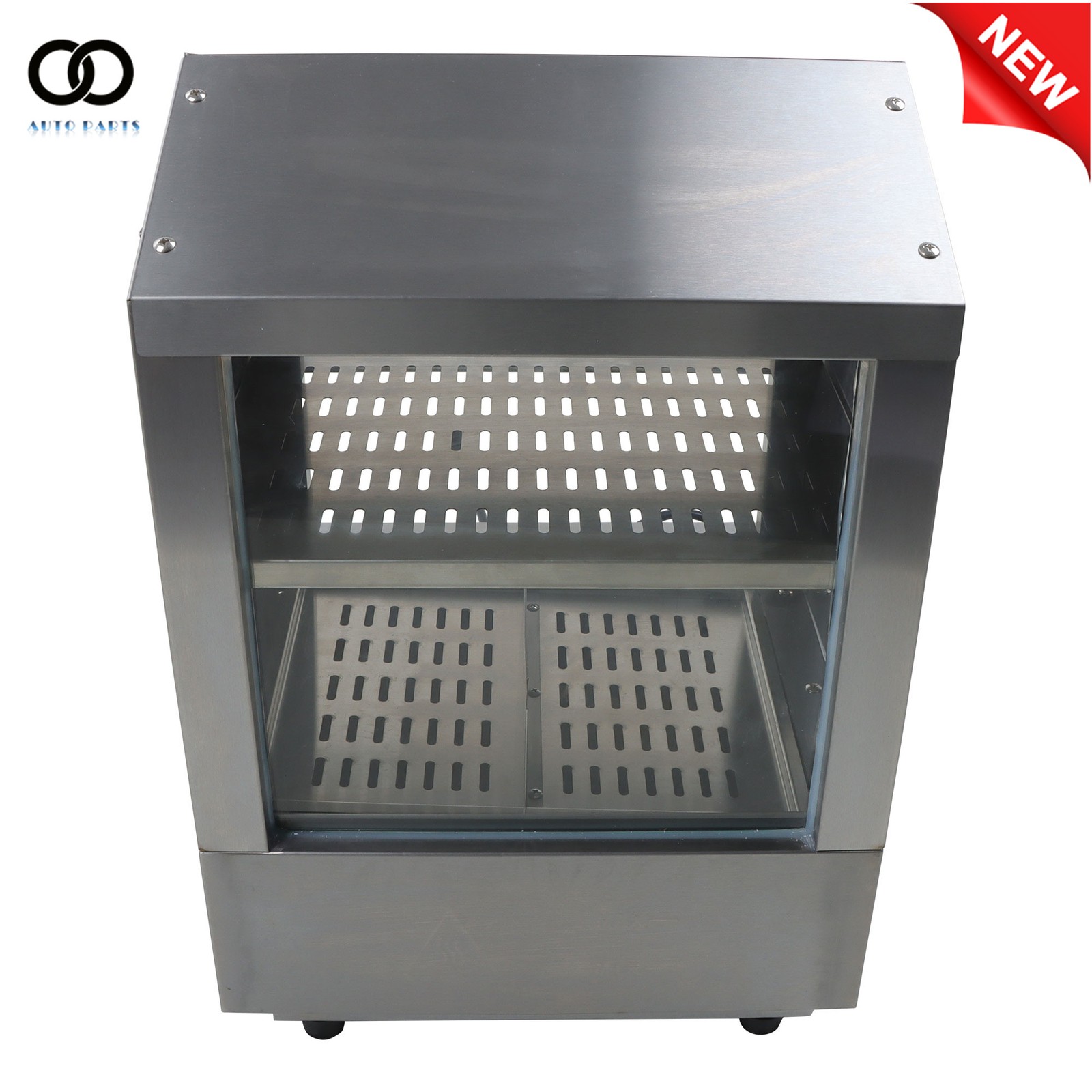 Hot Dog Steamer 28.5QT 2-Tier Hot Dog Hut Steamer 86℉~185℉ Temperature Control