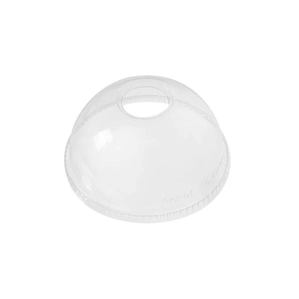 Karat 98mm PET Plastic Dome Lids – 1,000 ct, C-KDL626