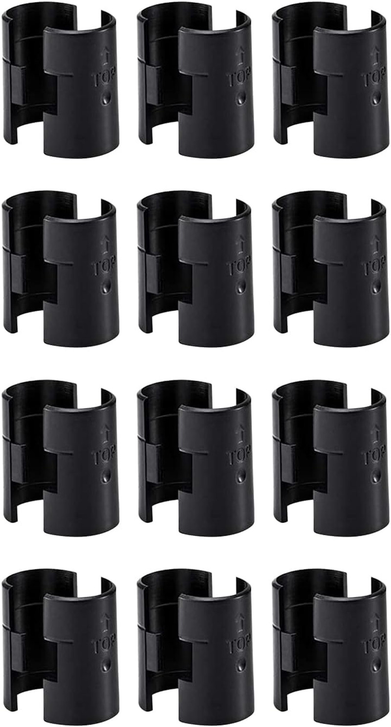 24 Pcs Wire Shelf Clips for 3/4″ Post – 12 Pairs of Wire Rack Lock Clip