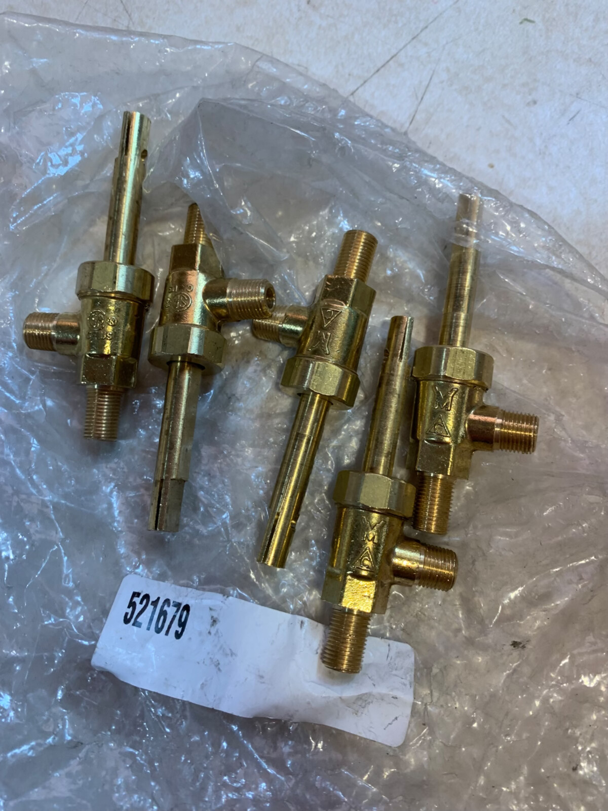 5 NEW Mavrik – 521679 – Top Gas Burner Valve 1/8in. Mpt X 3/8-27 (I4)