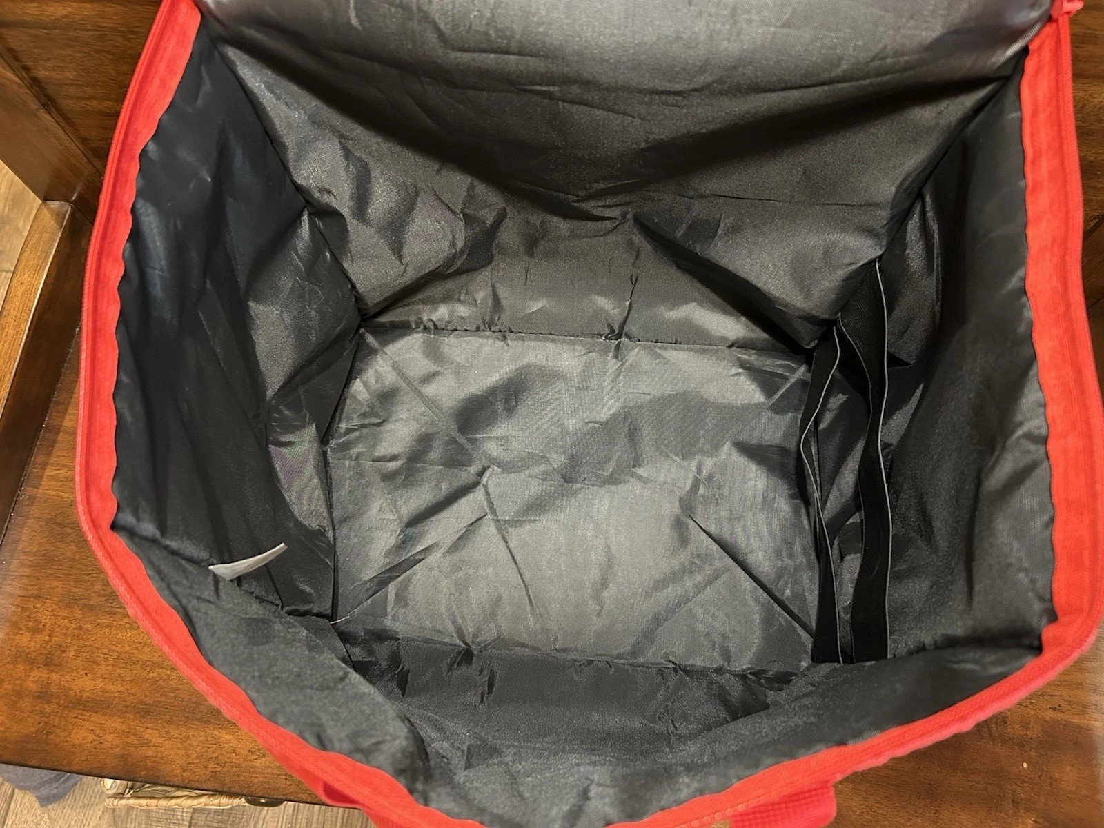 DoorDash Insulated Food Delivery Bag Tote Dasher Zippered Red 14x10x9.5 DDH686x