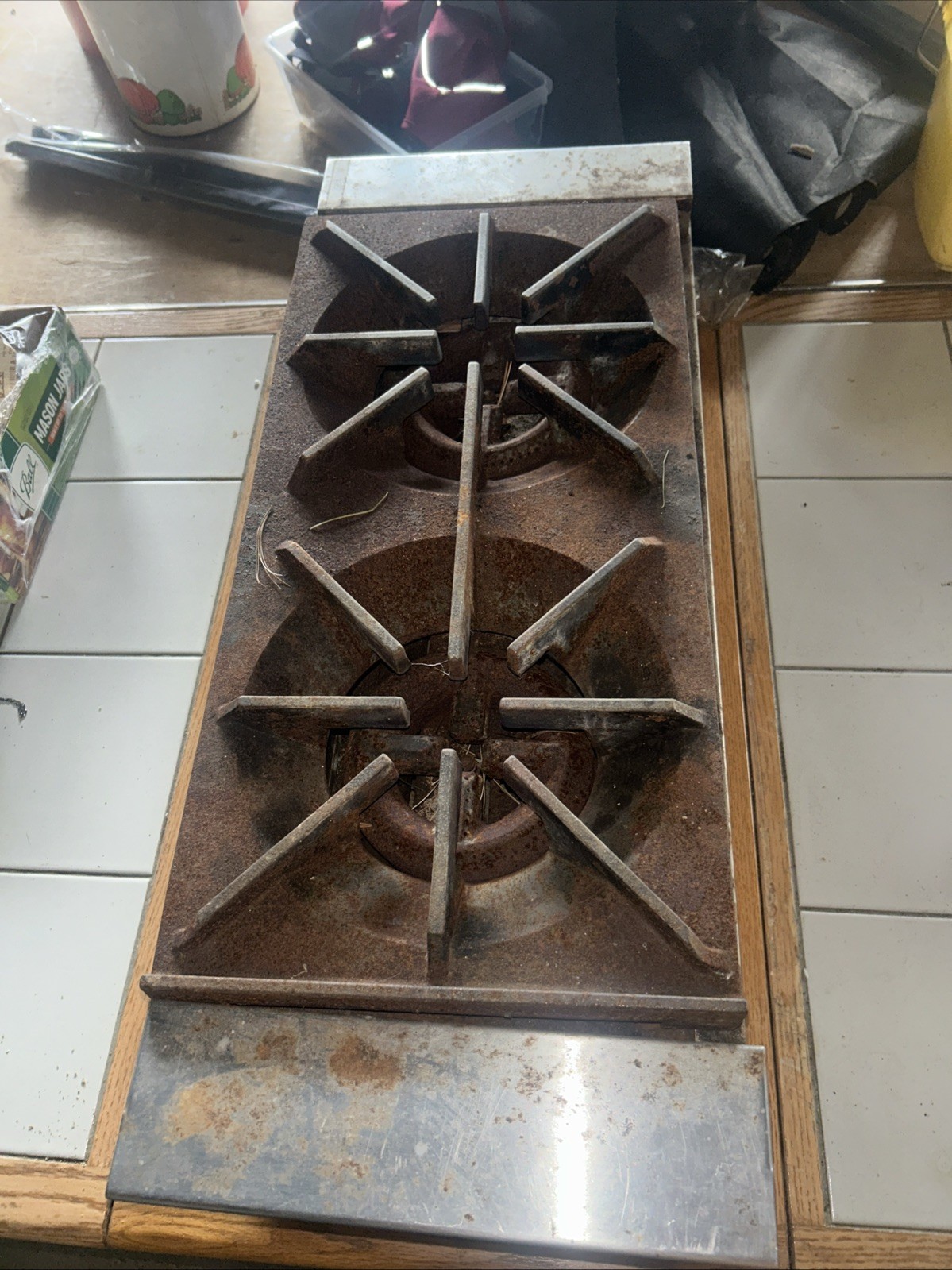 12″ Open 2 Burner Hot Plate Cook Top Gas Stratus SHP-12-2 #7146 Commercial