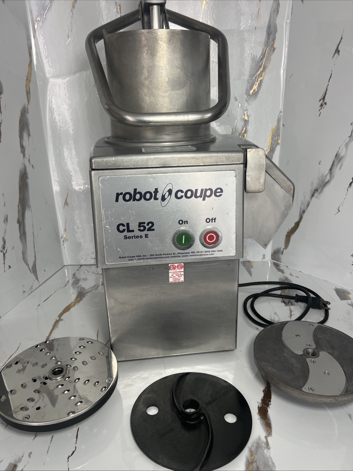 Robot Coupe CL 52 E Series E Continuous Feed Vegetable / Food Processor W/ Discs