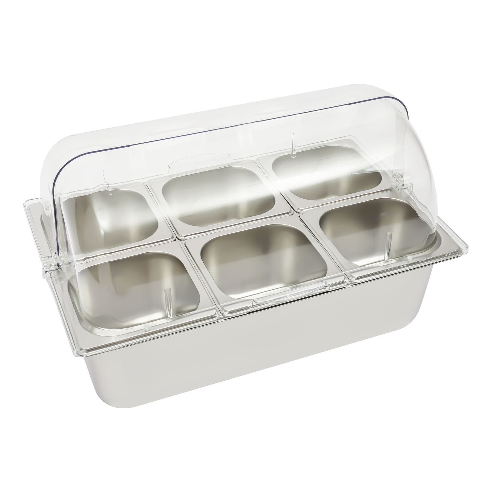 Ice Food Serving Display Tray Buffet Cold Serving Cooler Platter 6 Components