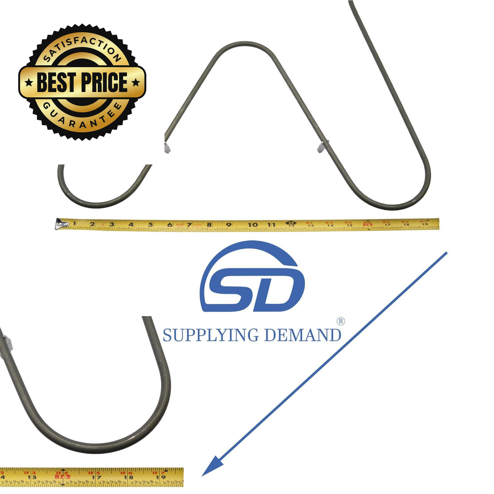 Supplying Demand 316225001 316225000 Electric Range Oven Bake Element Black