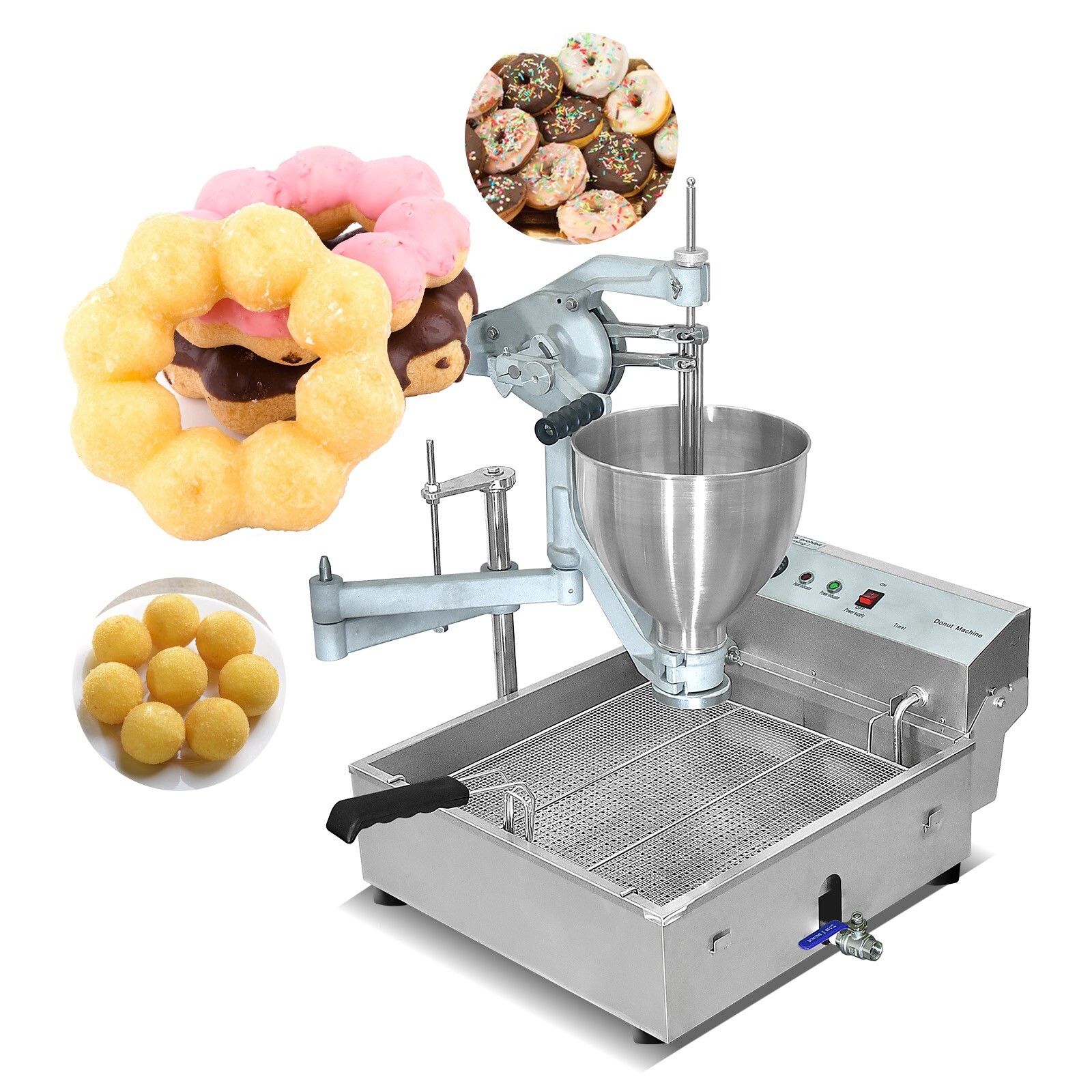 Kolice Commercial Doughnut Maker, Frying Donut Machine Dripping by Hand