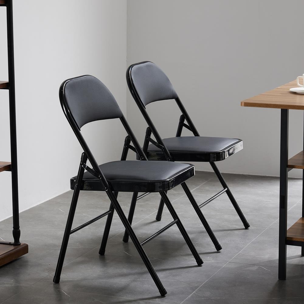 6 Pack Metal Folding Chair with Padded Seat for Home Event Wedding Party Office