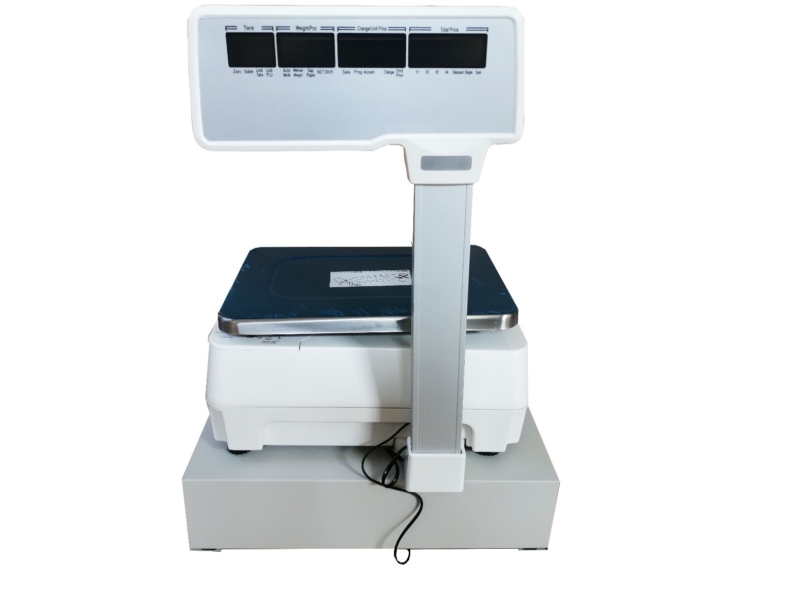 Max. 33lb Electronic Scale w Cash Box, Thermal Printer, Double Sided Display
