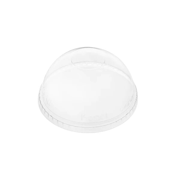 Karat 98mm PET Dome Lids – No Hole – 1,000 ct, C-KDL626-NH