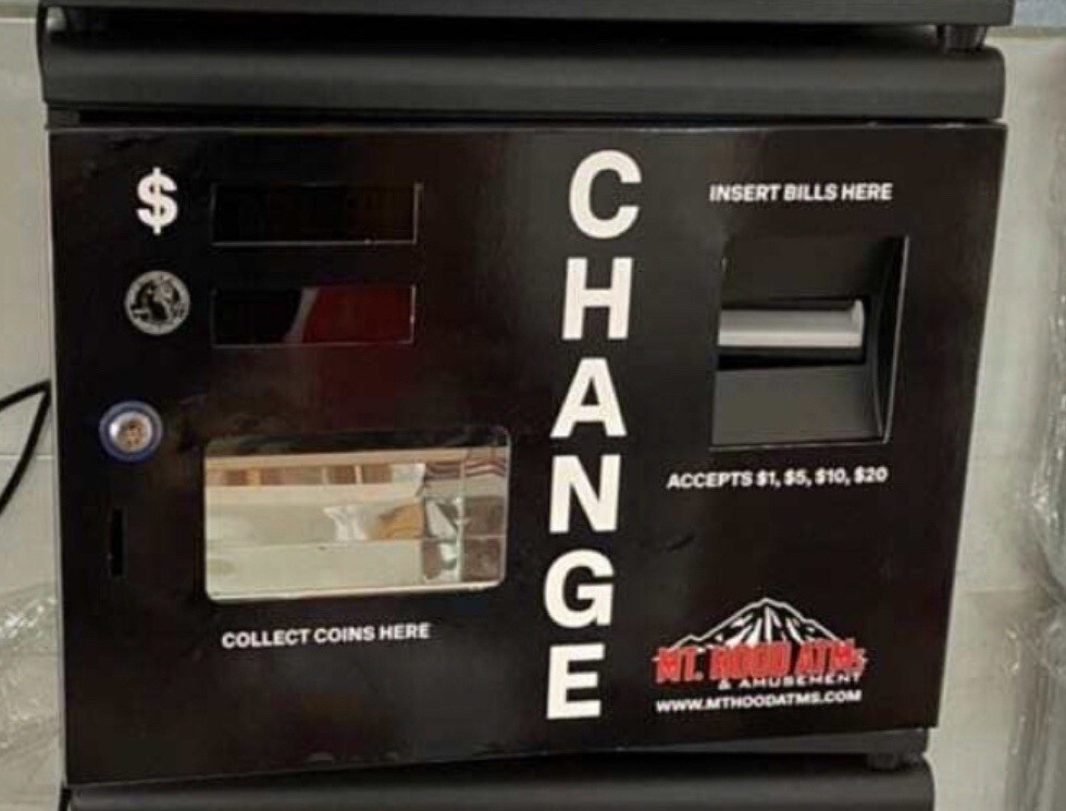 Quarter Machine, Bill Changer – Accepts $1-$20 – 3,000 Capacity – Bill2Coin.com