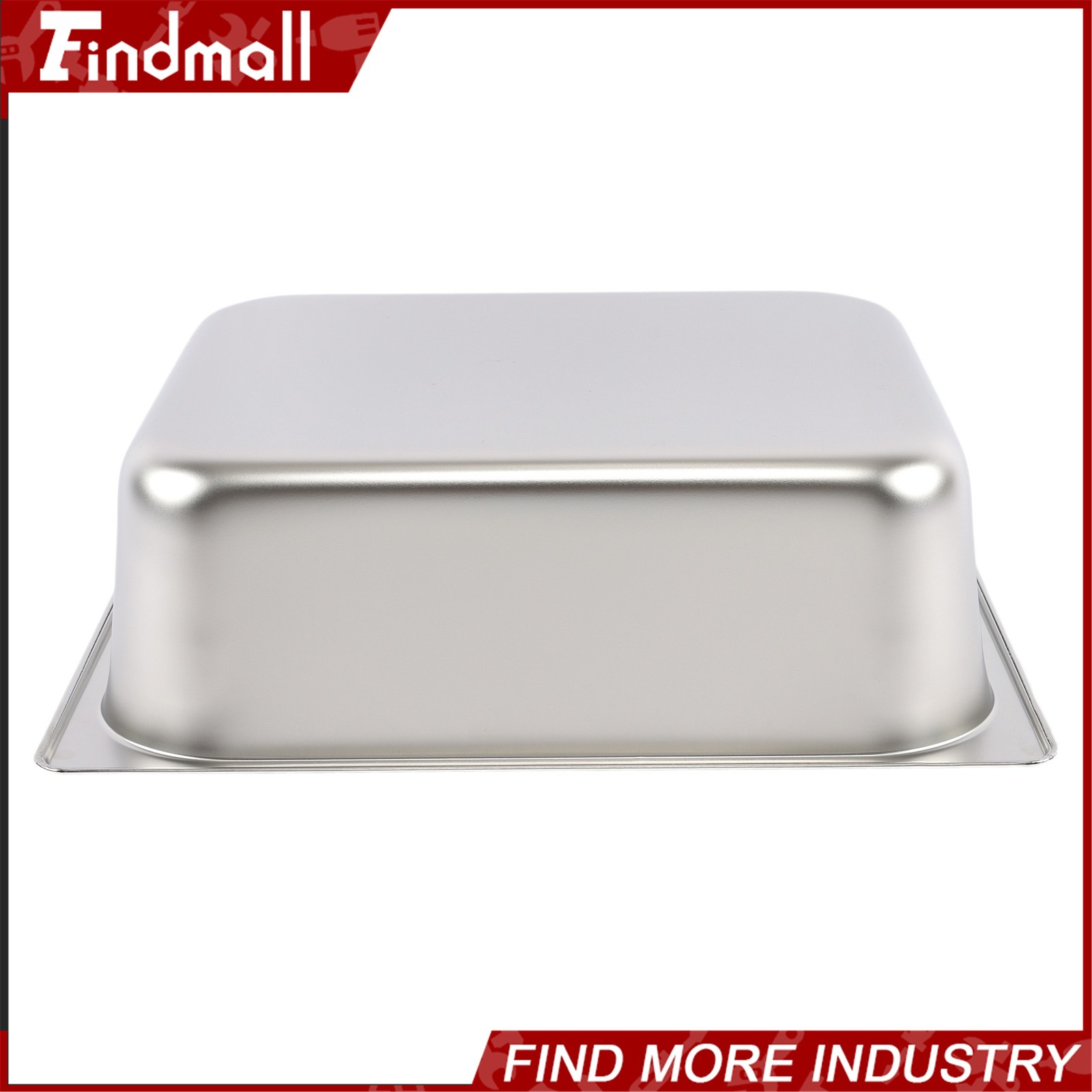 Findmall 4 Pack Hotel Pans 1/2 Size 4″ Deep Stainless Steel Steam Table with Lid
