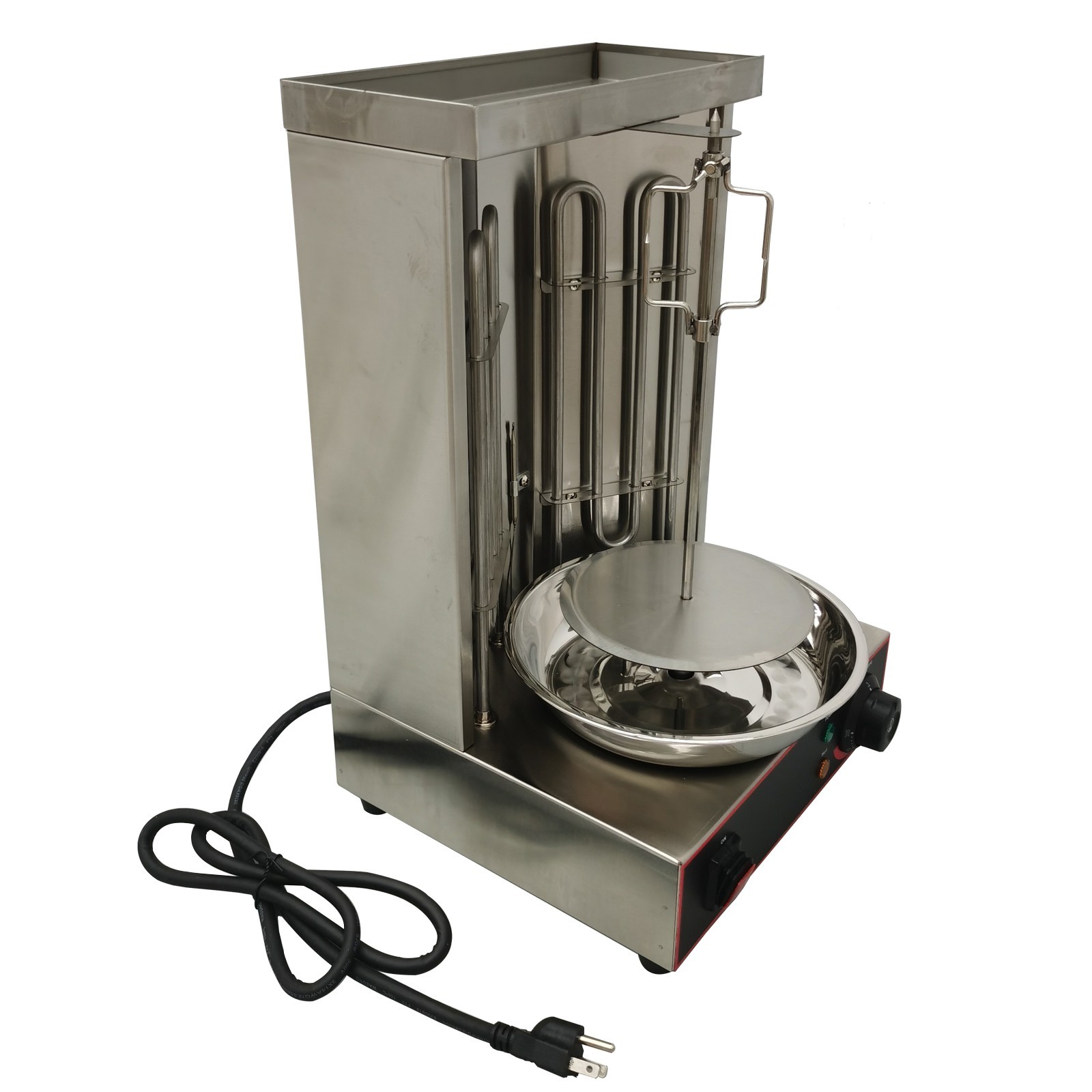 Electric Turkish Barbecue Vertical Broil 2Heating Element Rotating Grill Machine