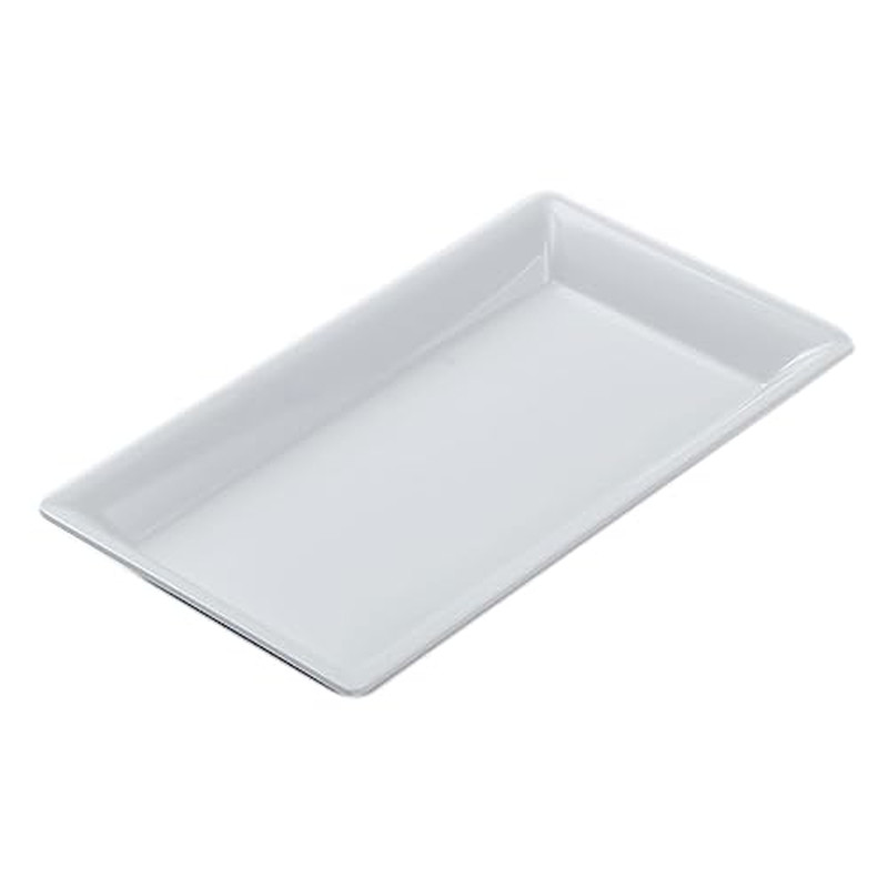 MEL19 Endurance Melamine Rectangular Platter, 14.25″ X 7.5″, White