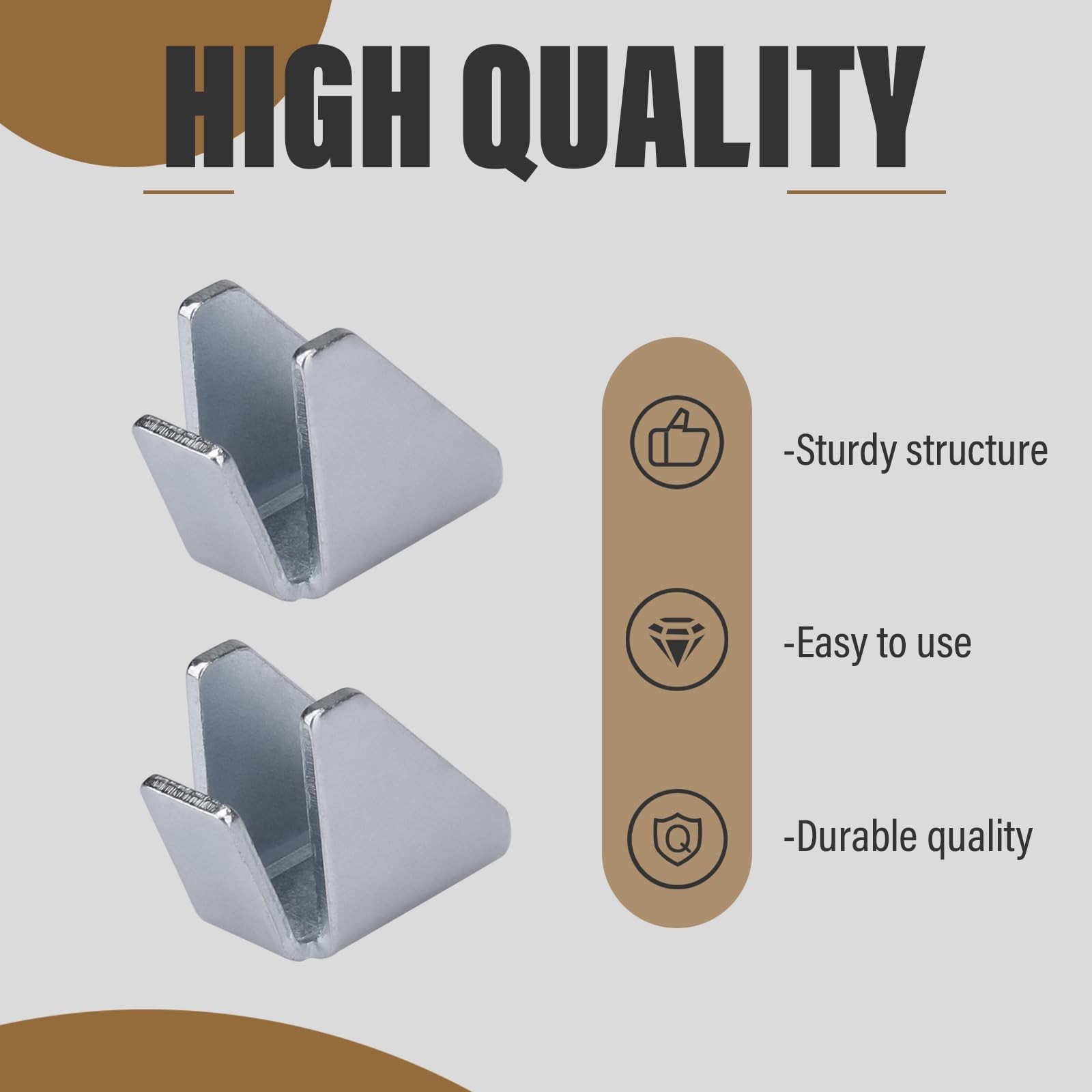 8 PCS Metal Cabinet Shelf Clips For Husky Removable Bracket Replacement