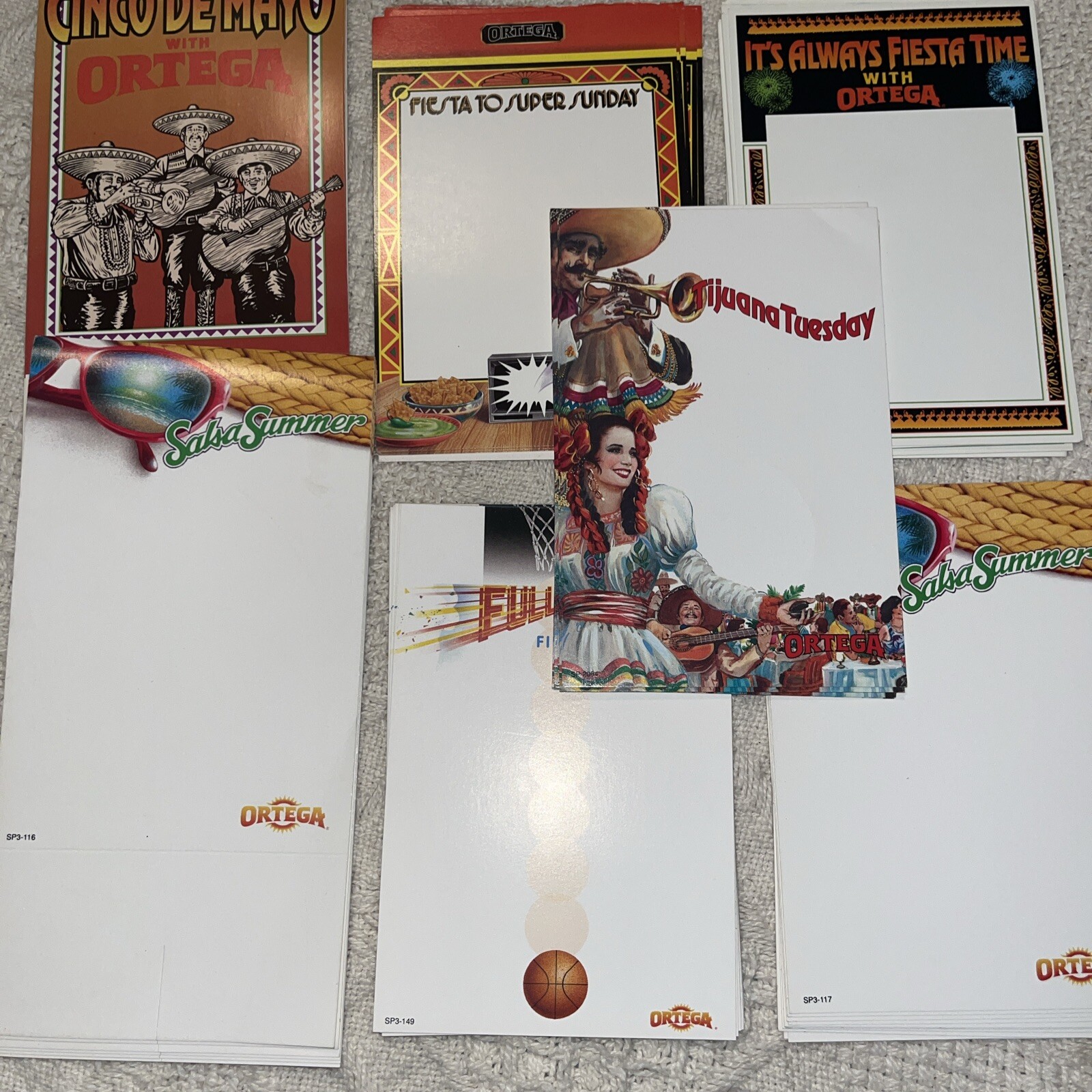 Ortega Salsa Marketing Materials Mexican Table Restaurant Cinco De Mayo 50+