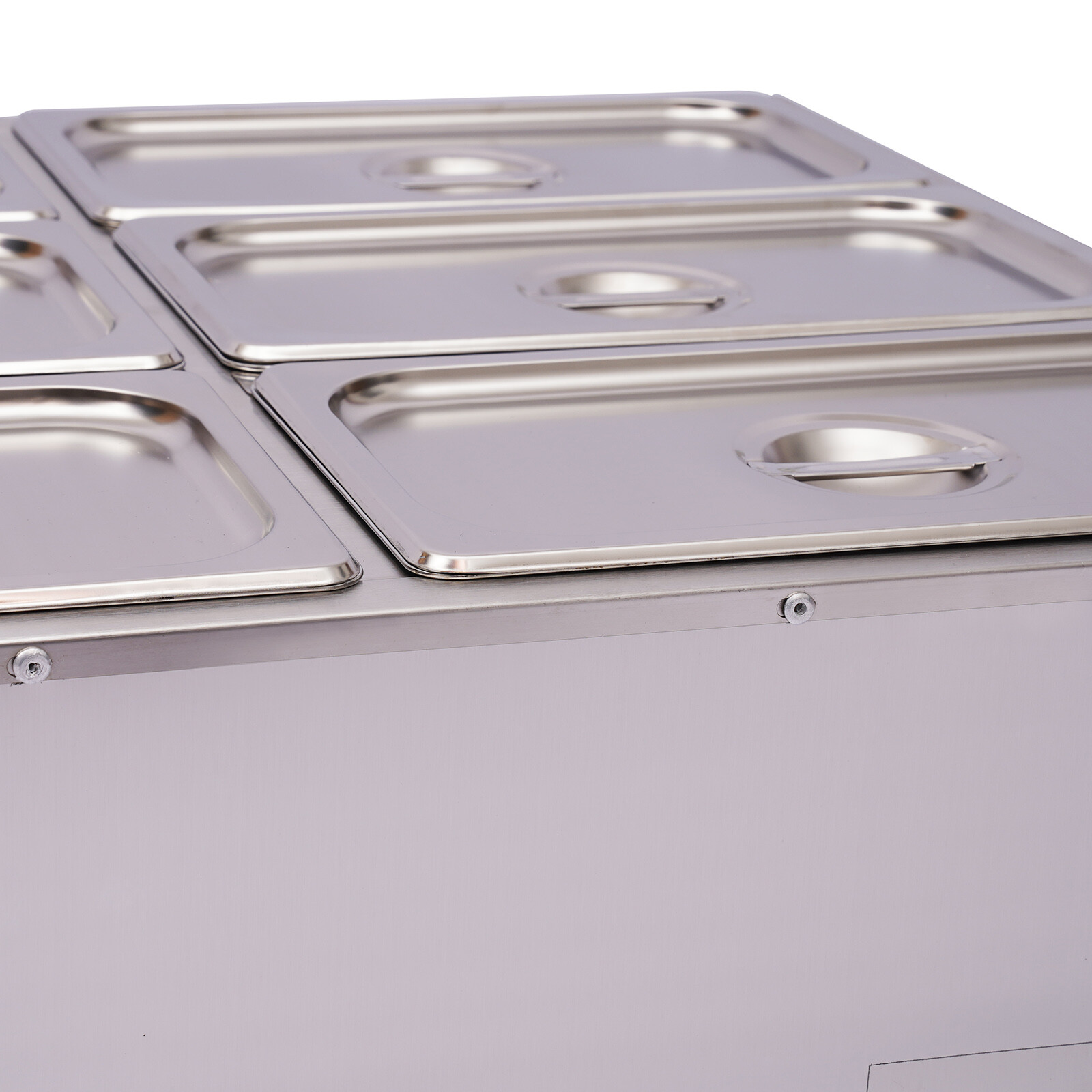 Electric 6-Pot Stainless Steel Food Warmer 850W 30–85°C Bain Marie Countertop