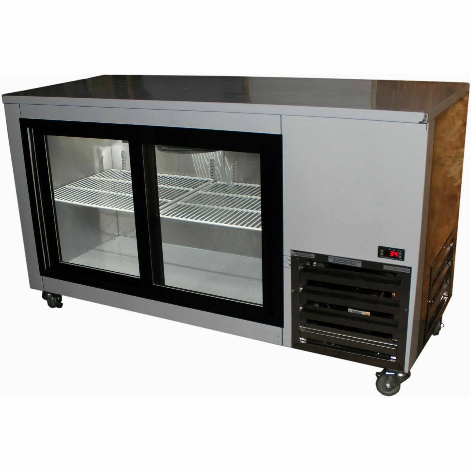 Cooltech Sliding Doors Back Bar Display Cooler 60″