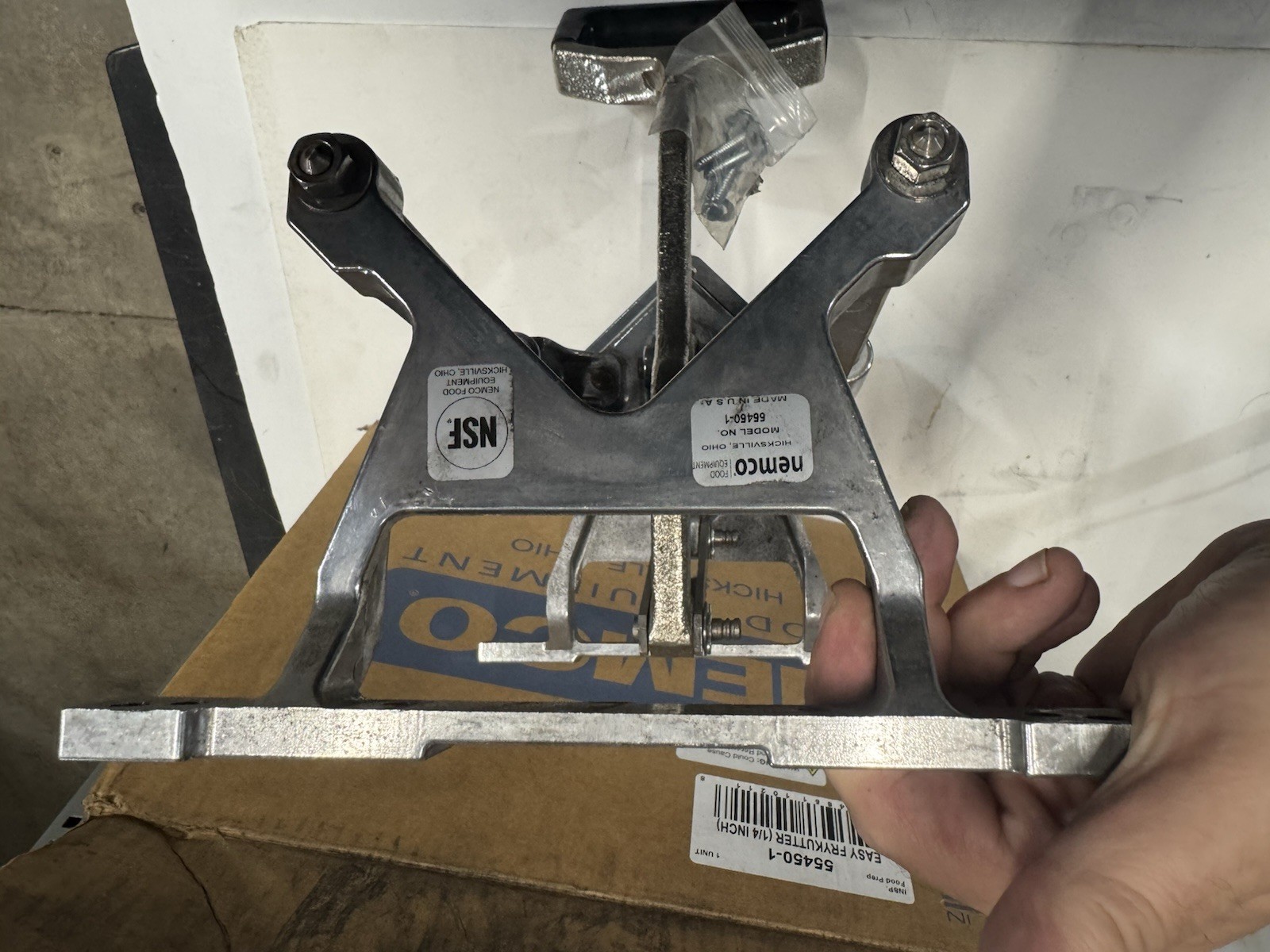 Nemco 55450-1 FryKutter Easy French Fry Potato Cutter 1/4″ Cutting Blade NEW!