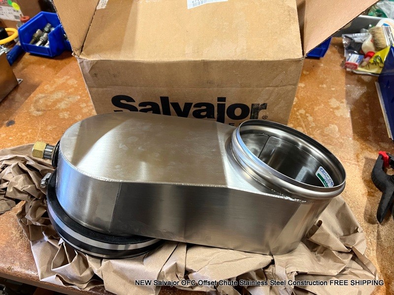 NEW Salvajor OFC Offset Chute Stainless Steel Construction FREE SHIPPING
